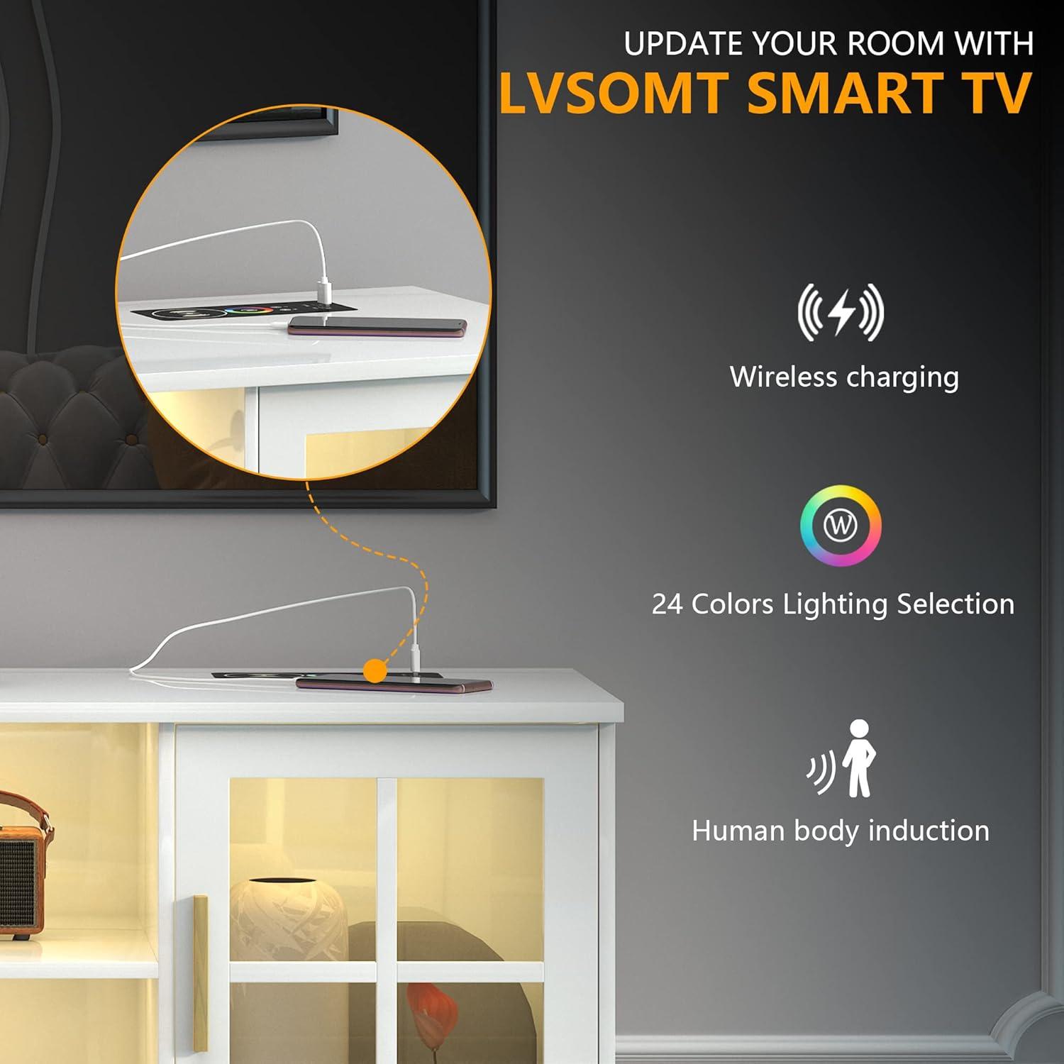 How We Brightened Our Living Room with LVSOMT's RGB TV ⁣Stand