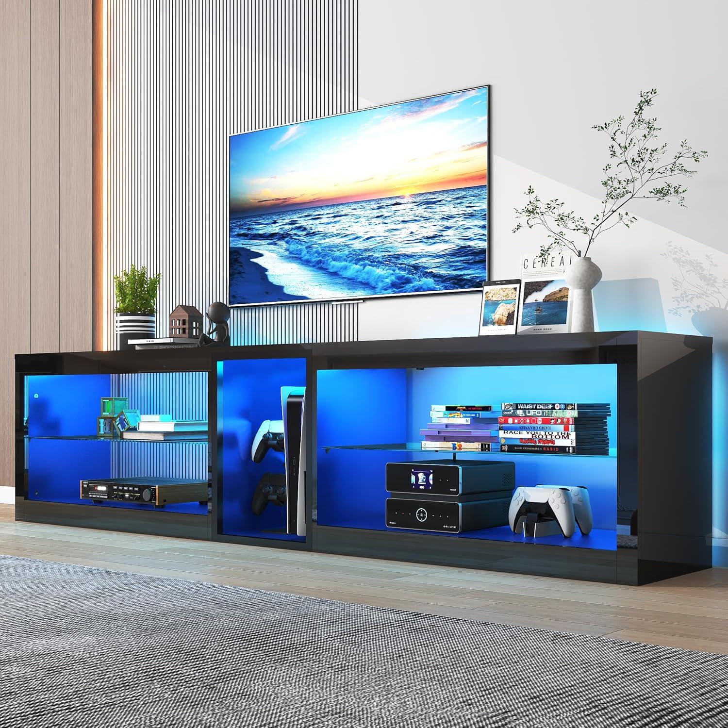 Elevate Living‍ Rooms ‌with Vinctik 6&Fox LED TV⁣ Stand's ⁤Glow