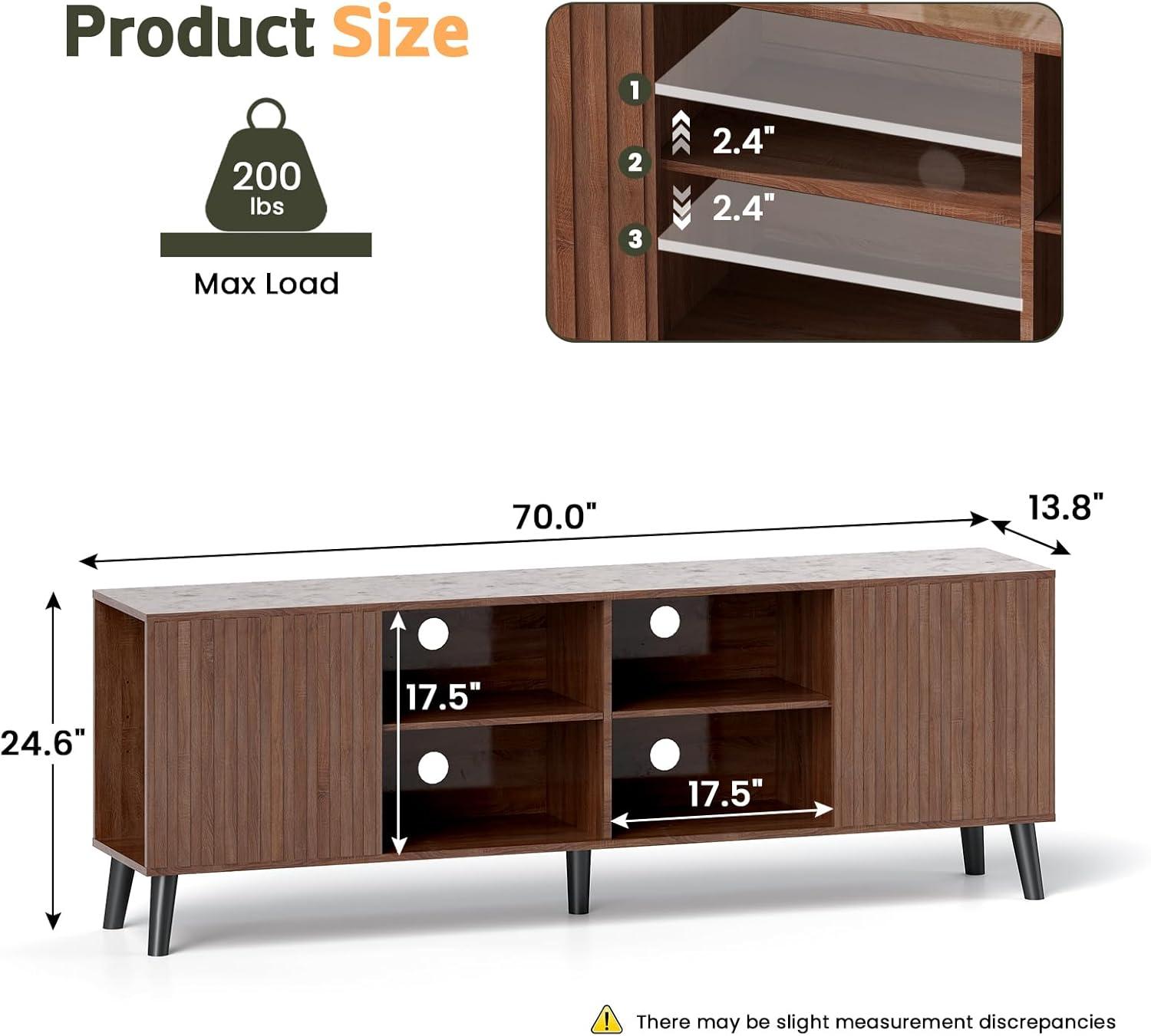 Our Review: Stylish & Functional Mid-Century Modern⁣ Walnut TV Stand