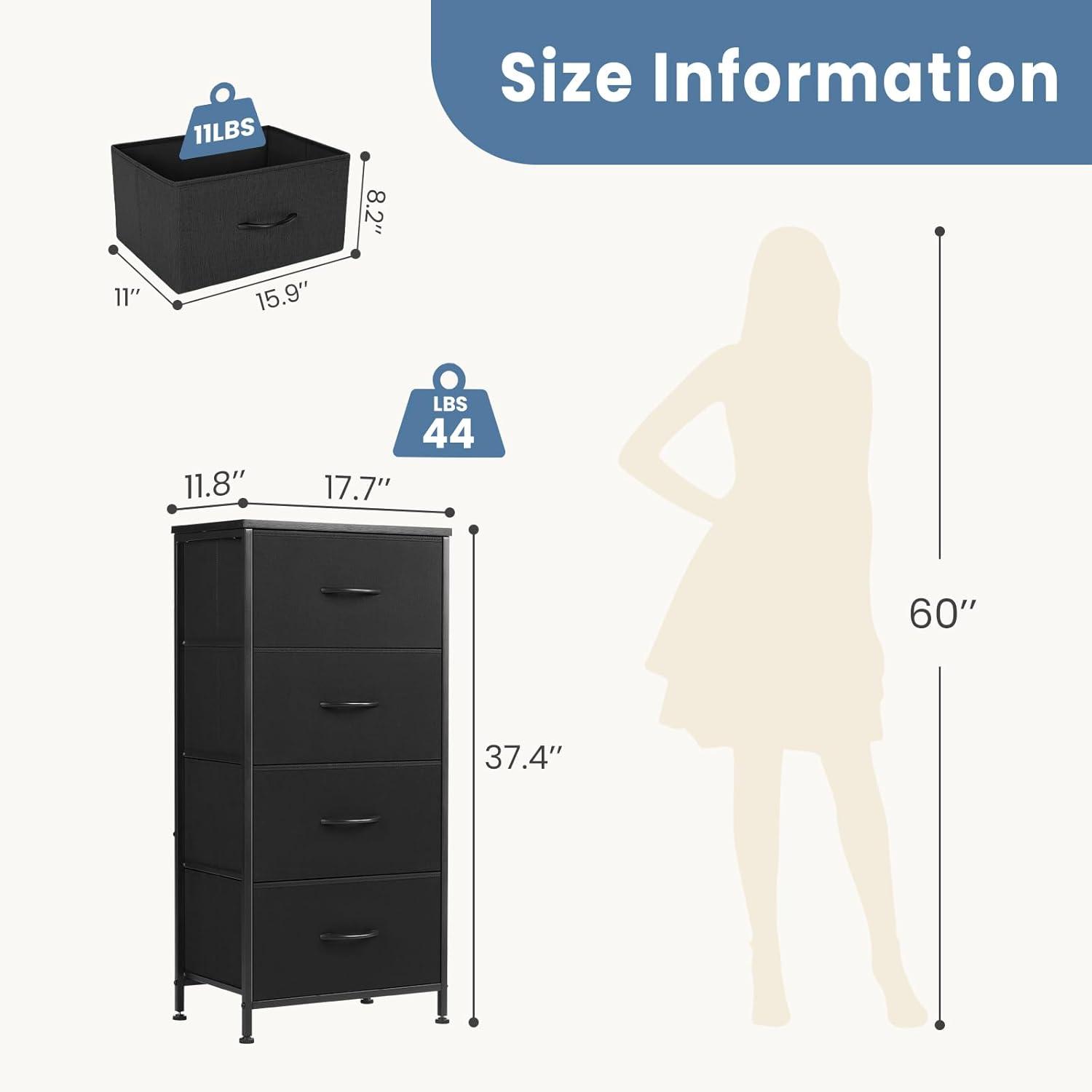 Our Honest Take: DUMOS‌ 4-Drawer​ Dresser's Style and Storage