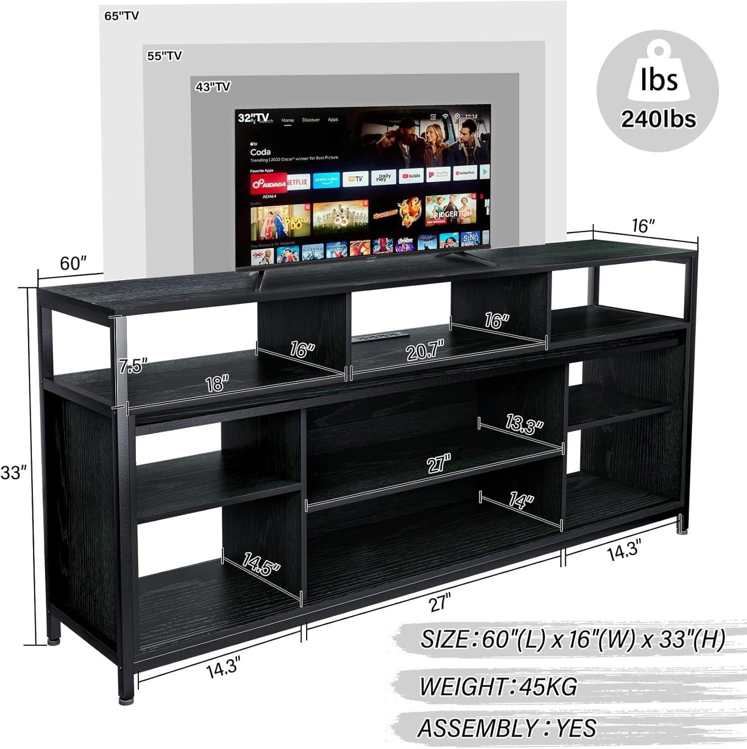 Why We love⁤ This Mid Century Modern TV Stand with LED & Charging‌ Hub