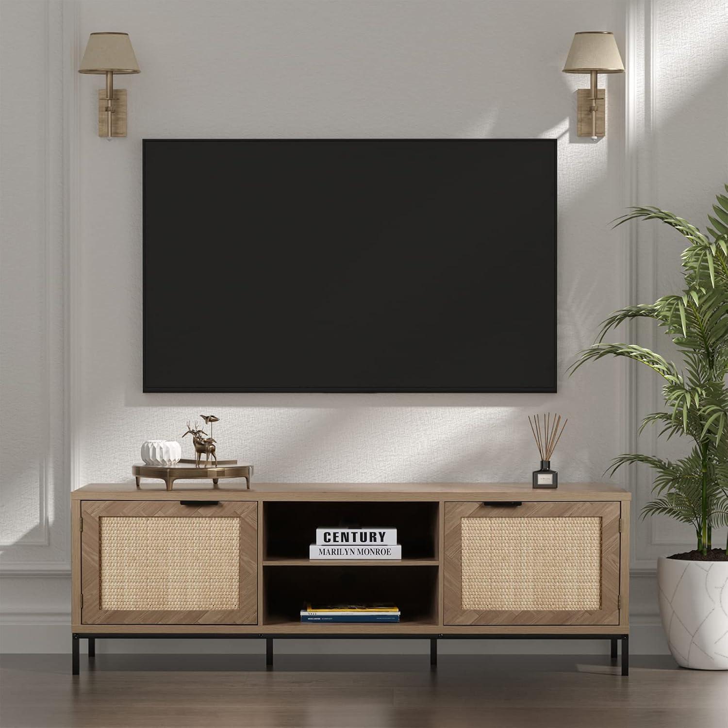 Our⁣ Take⁣ on the anmytek Rattan TV Stand: Stylish & Sturdy Storage
