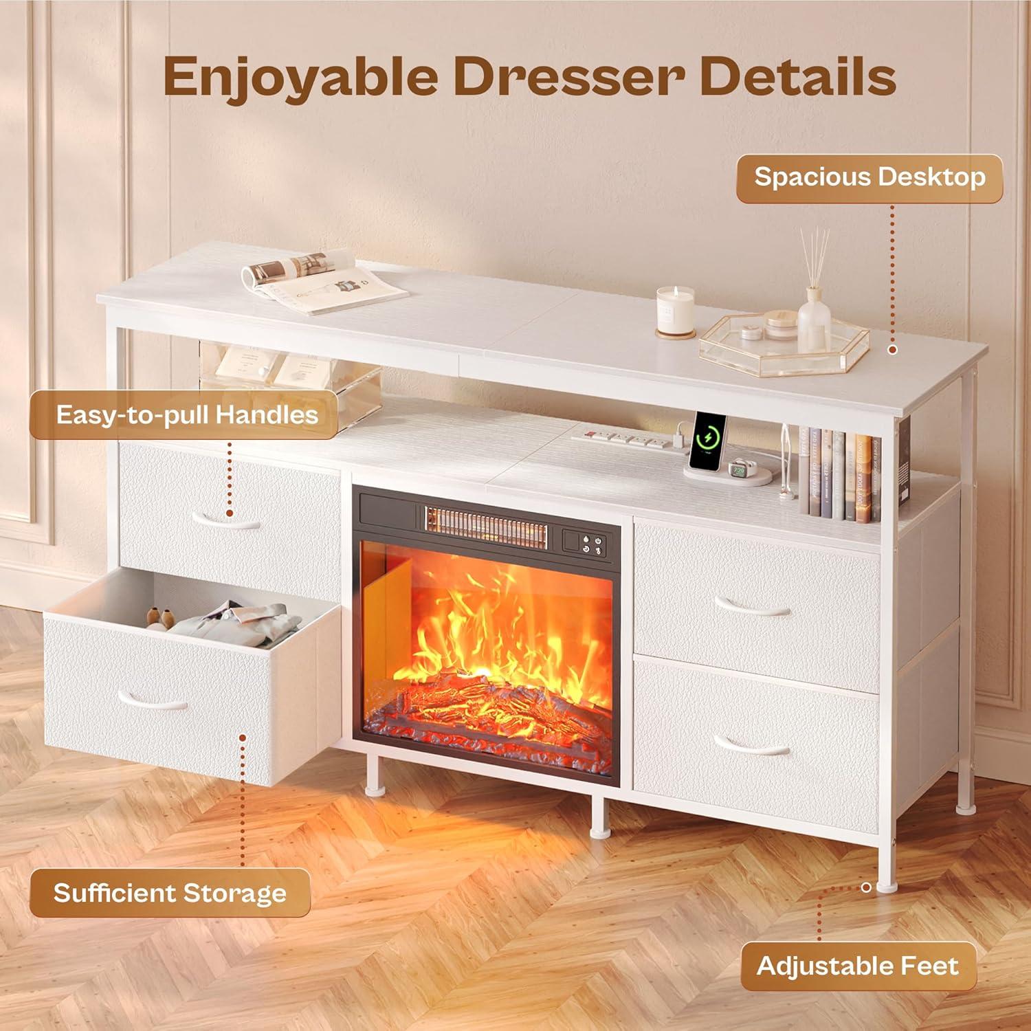 Cozy & Stylish: Our⁤ Take on Huuger Fireplace ​TV⁤ Stand