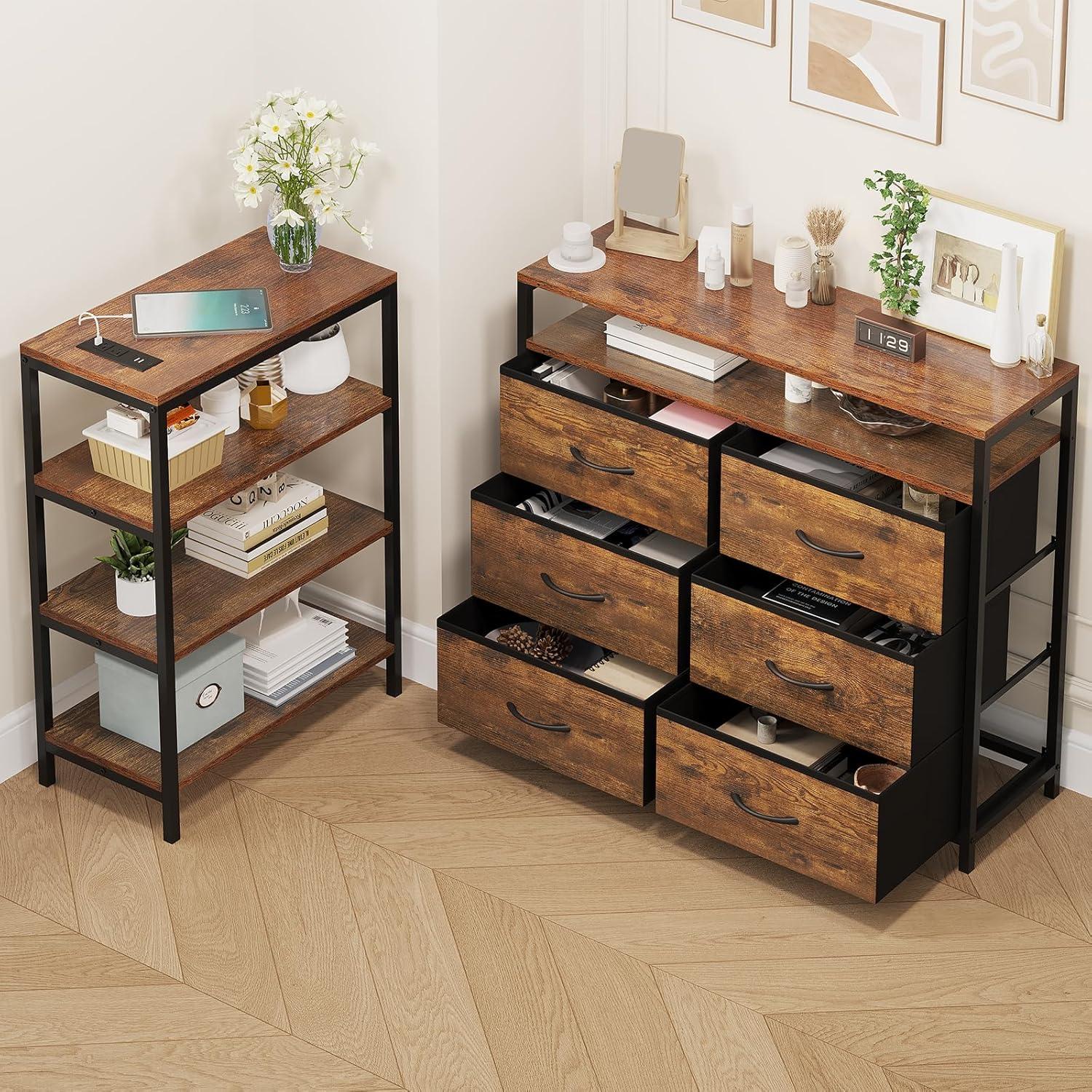 our Honest Take on the Rustic Brown TV Stand with LED & Storage