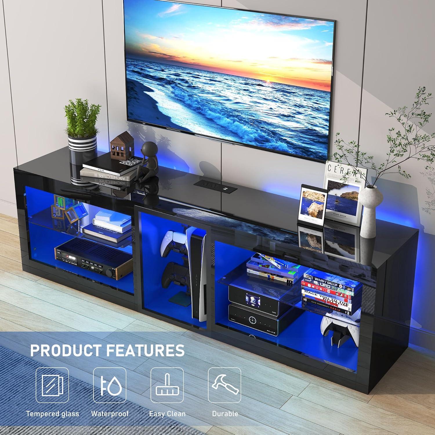 How We Enhanced Our living⁣ Room with​ Vinctik's LED TV Stand