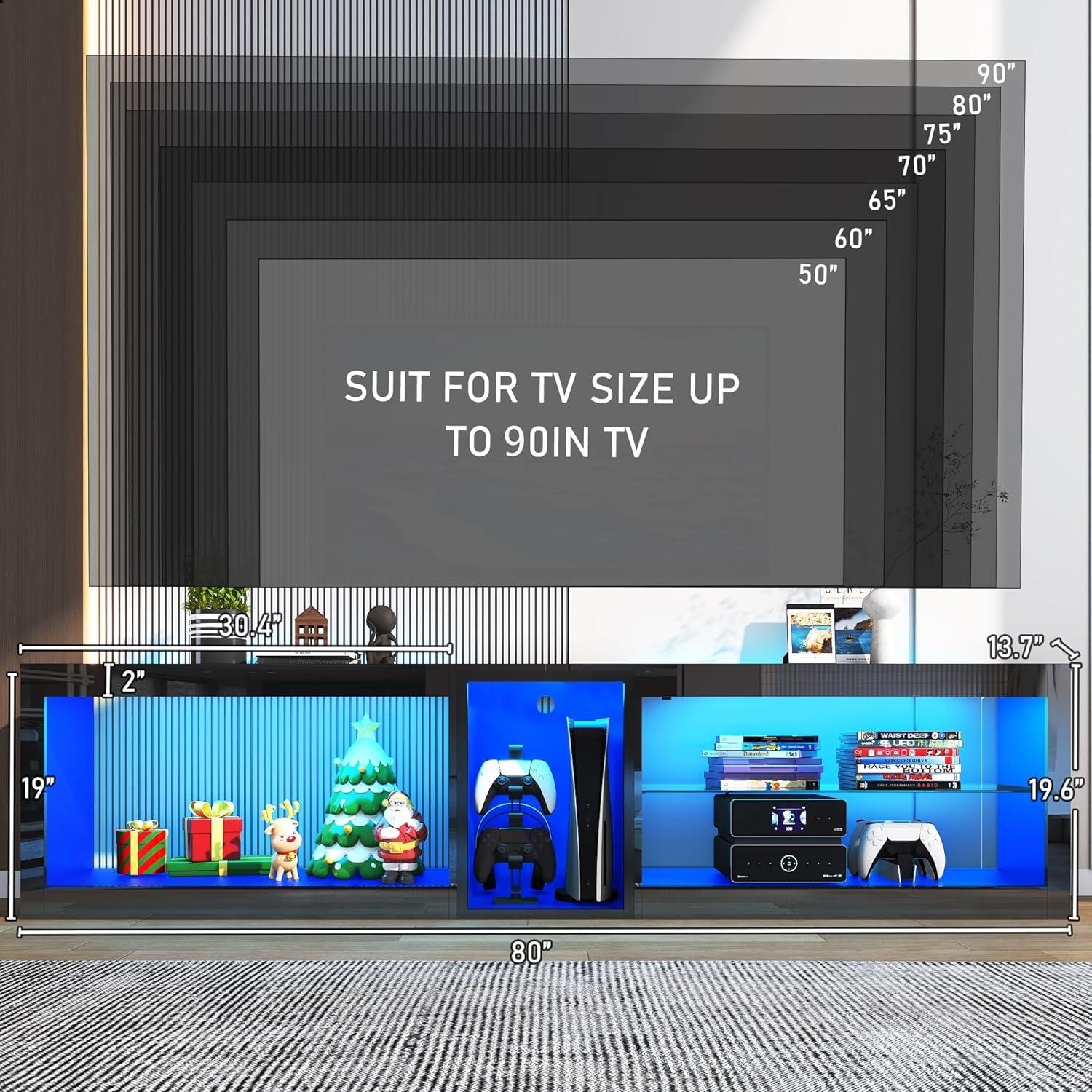 Elevate Living Rooms with Vinctik 6&Fox LED TV Stand's glow