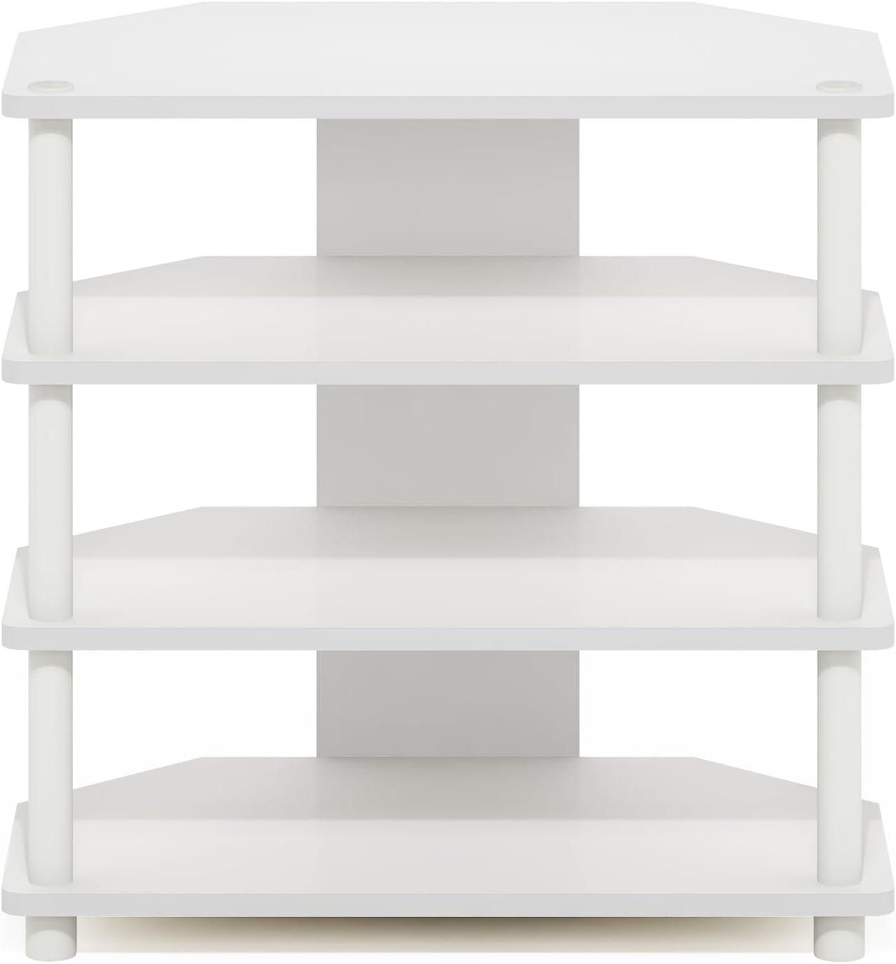 Our Take on the Furinno ECON 4-Tier⁣ TV Stand: Compact & Practical