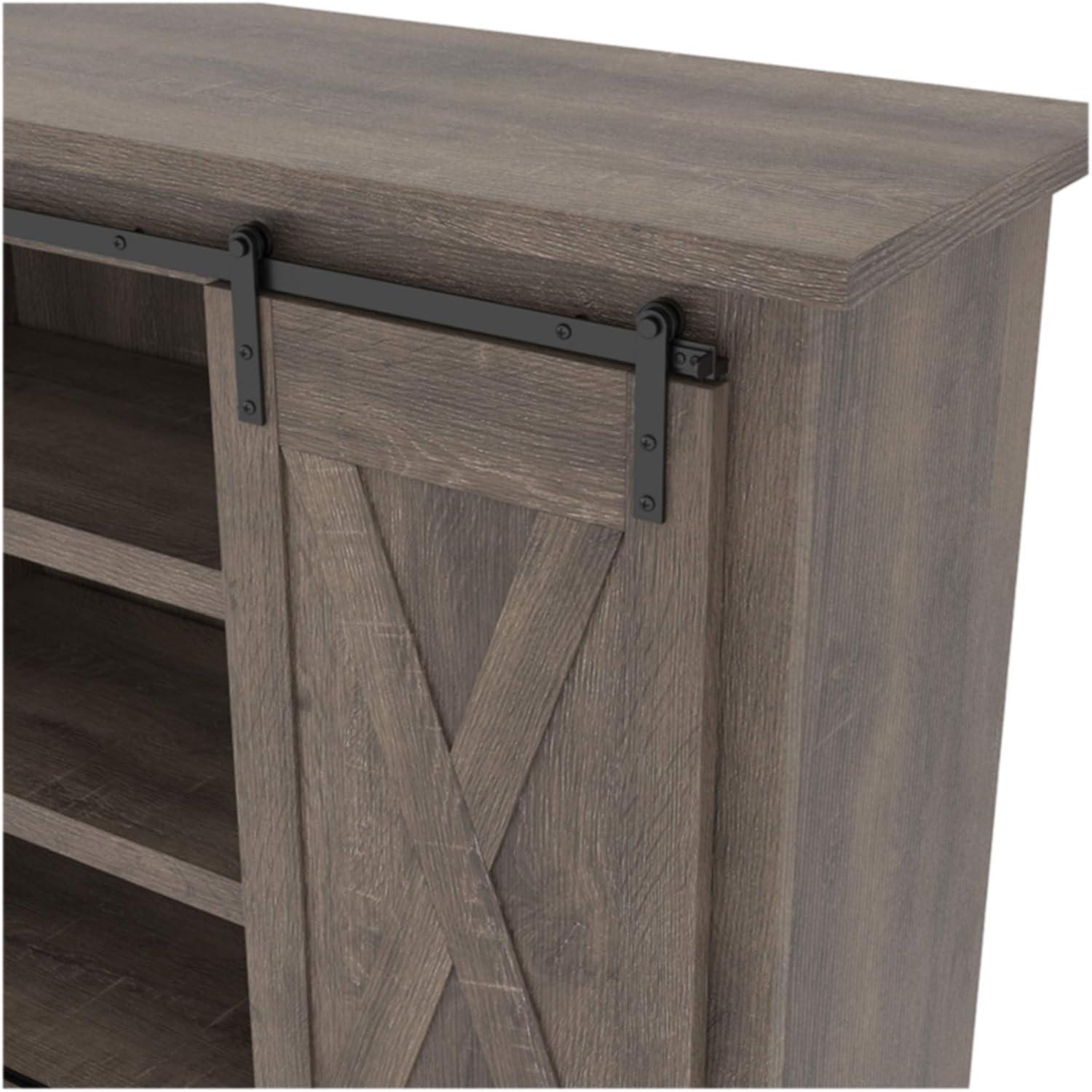 Our Take on the Ashley Arlenbry Farmhouse TV ​Stand's Rustic Charm