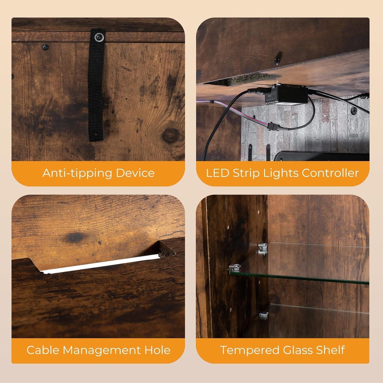 Our Review: Stylish Electric Fireplace TV Stand with LED & Smart Heat