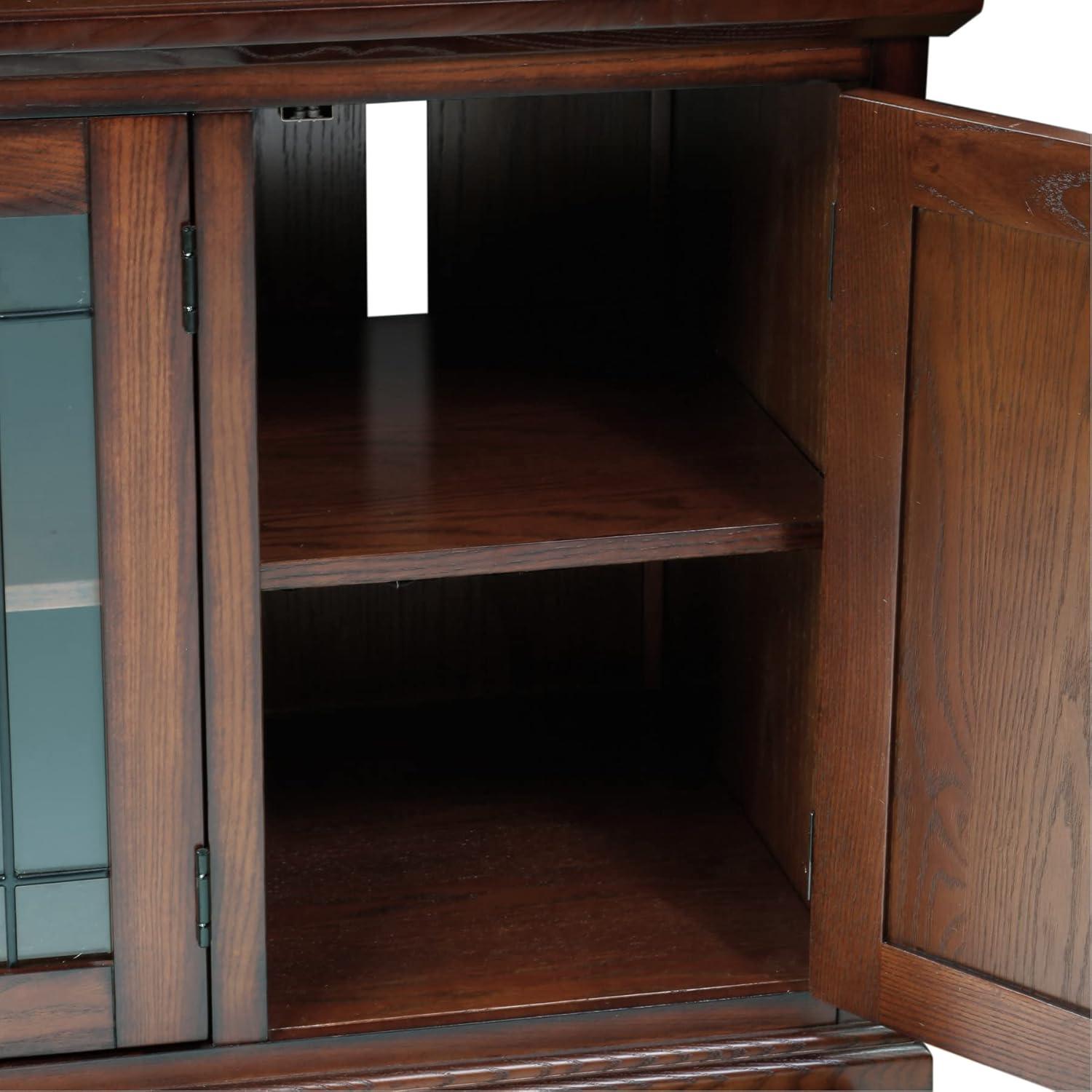 Our Take on the Leick Home Burnished oak ⁤TV Stand for 65