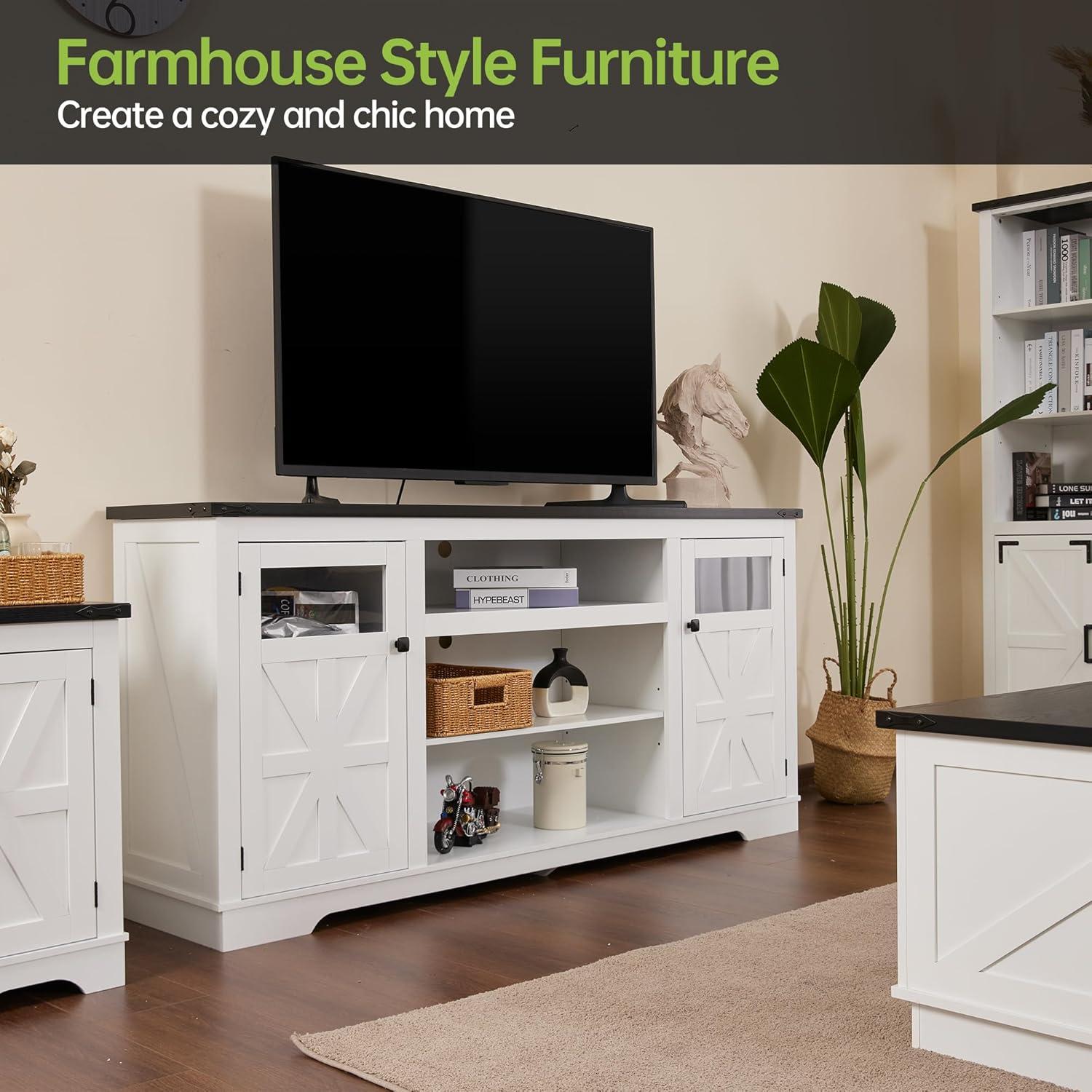 Our Honest ​Take on the Real Relax Farmhouse TV Stand for 65