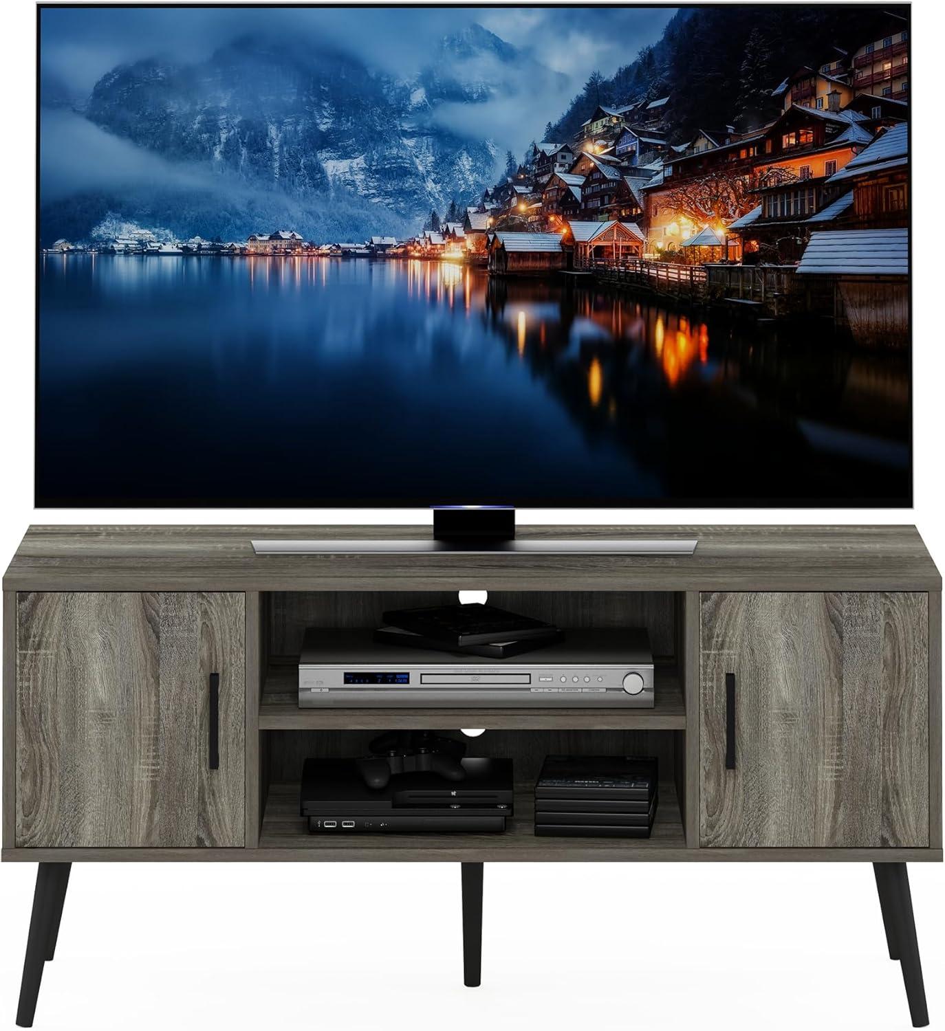 our Take on the Furinno Claude Mid-Century TV Stand: Stylish & Sturdy
