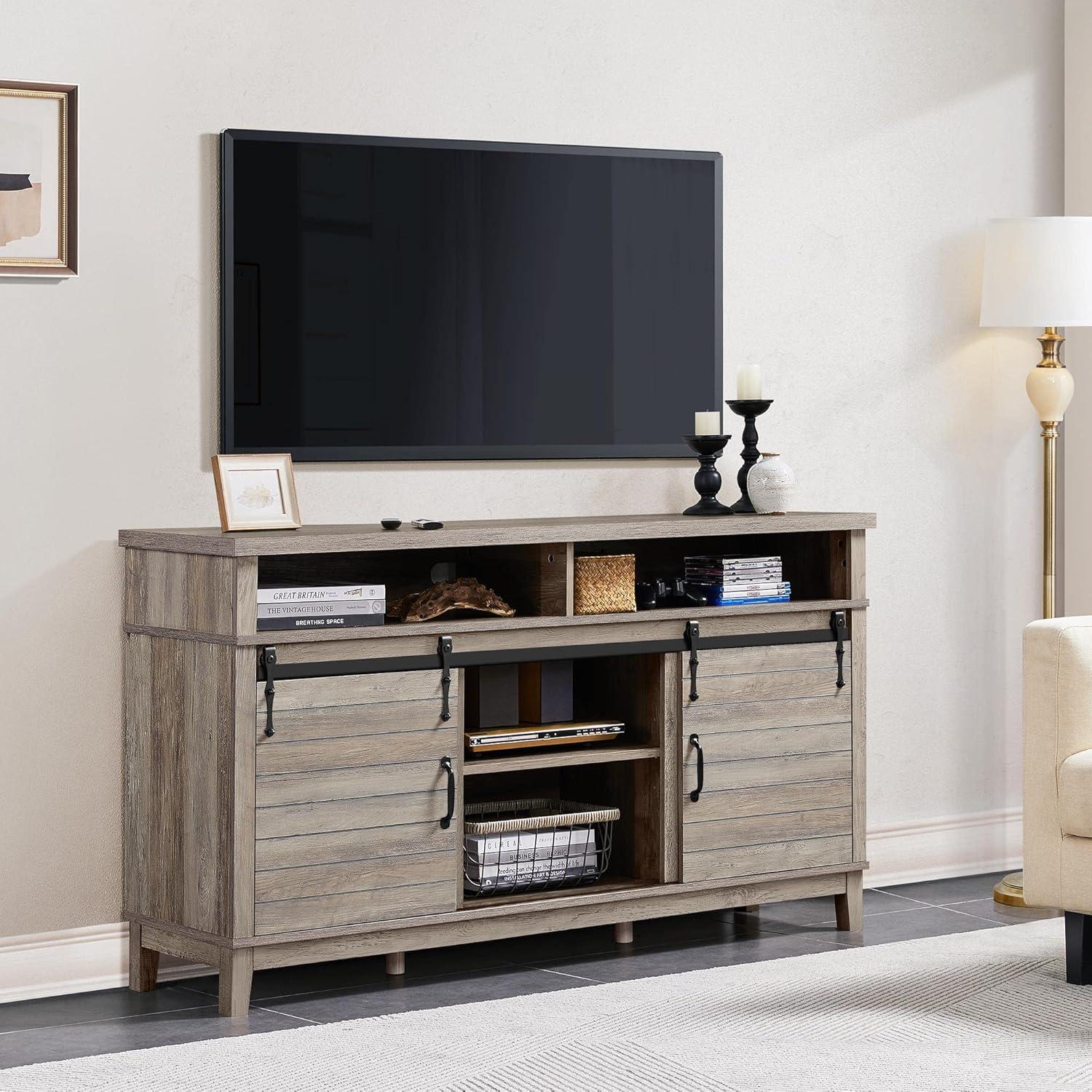our Take on Yaheetech's Sturdy Sliding Barn Door⁤ TV Stand