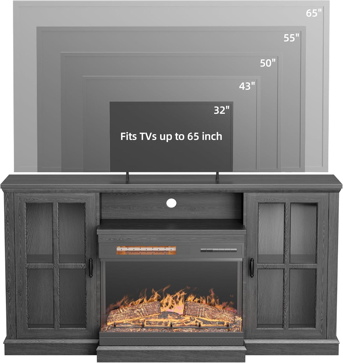 Our Take on the YESHOMY Glass Fireplace TV Stand: Stylish & Sturdy