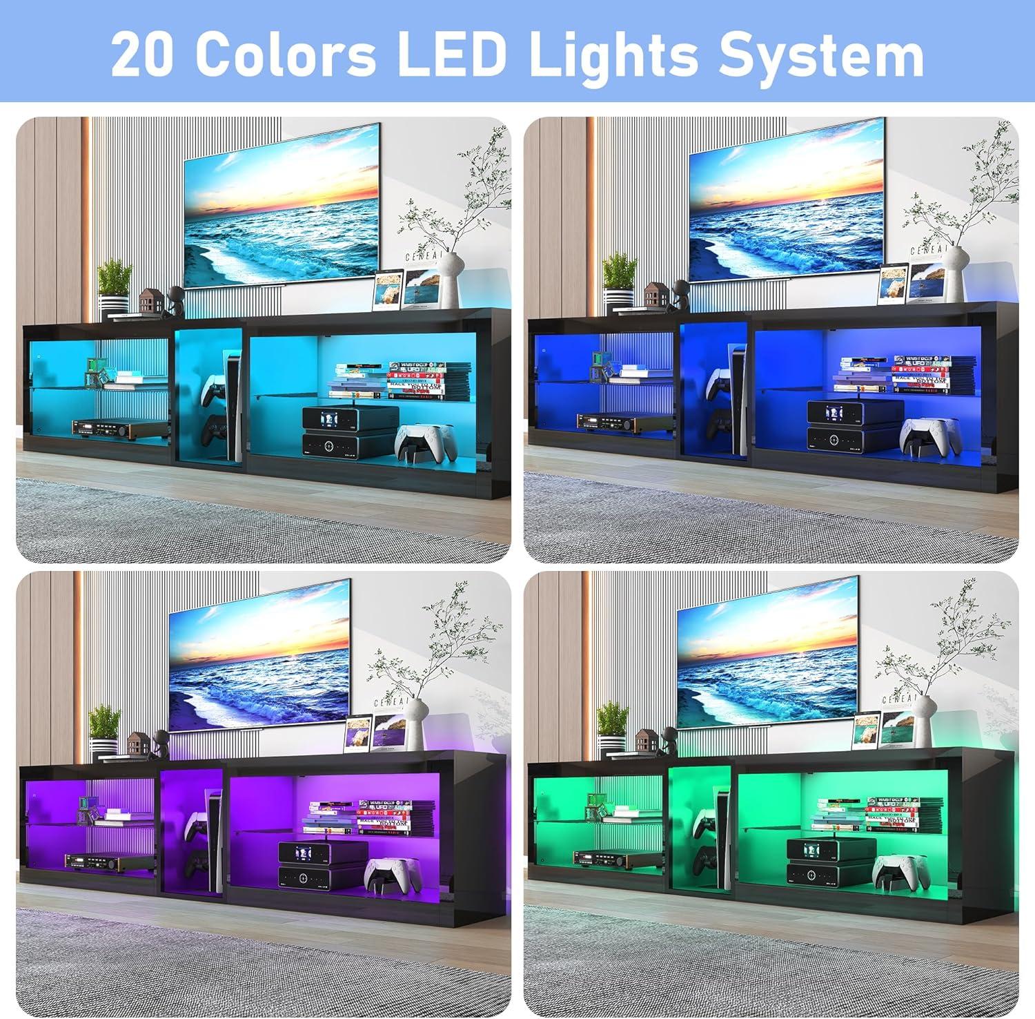 Elevate Living Rooms ‌with Vinctik 6&Fox LED TV ⁣Stand's Glow