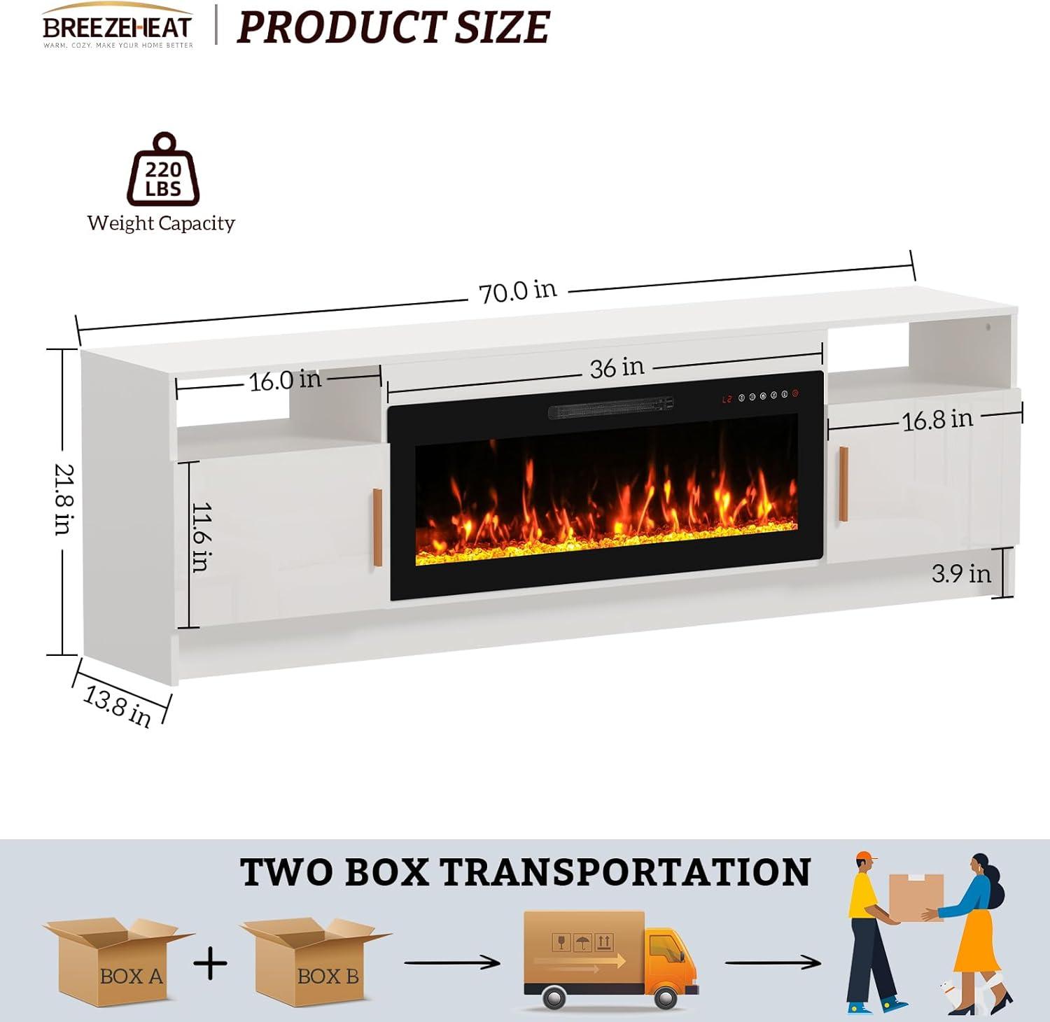 Our Take on ⁣the​ BREEZEHEAT Fireplace TV Stand: Stylish Warmth & Storage