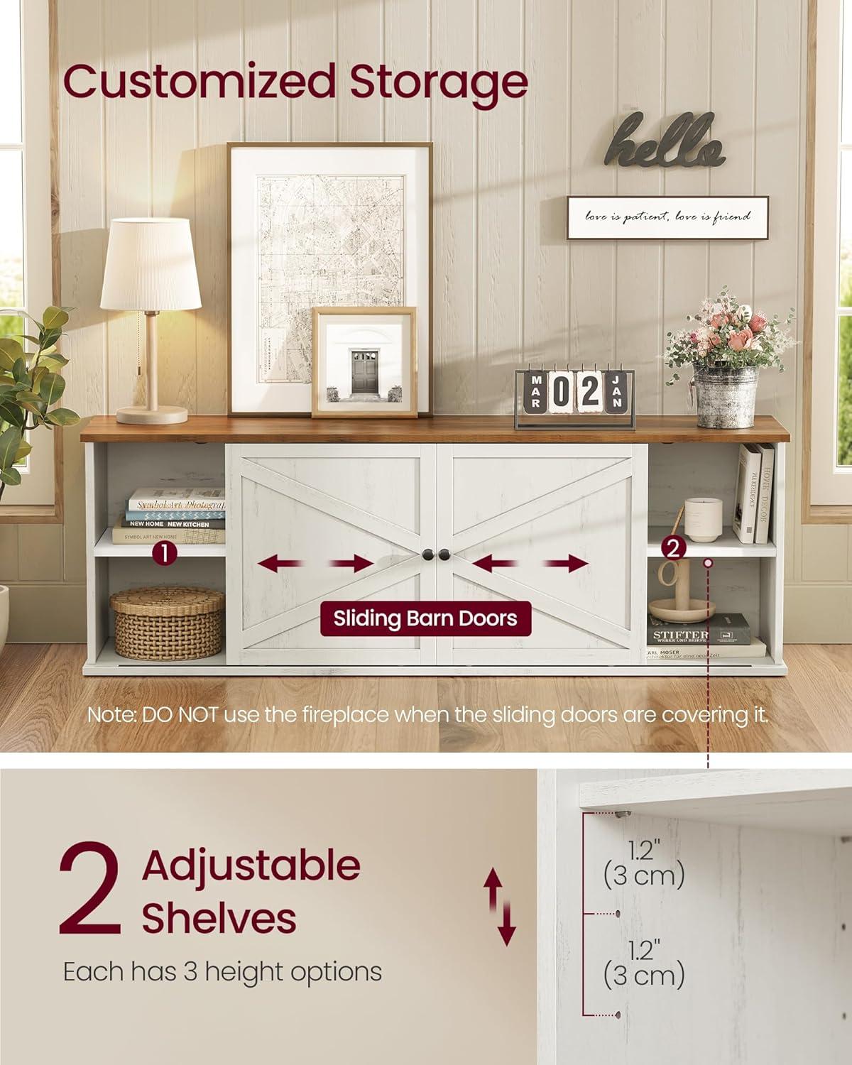 Cozy Up Our Living ⁤Room with⁤ VASAGLE's Rustic Fireplace TV Stand