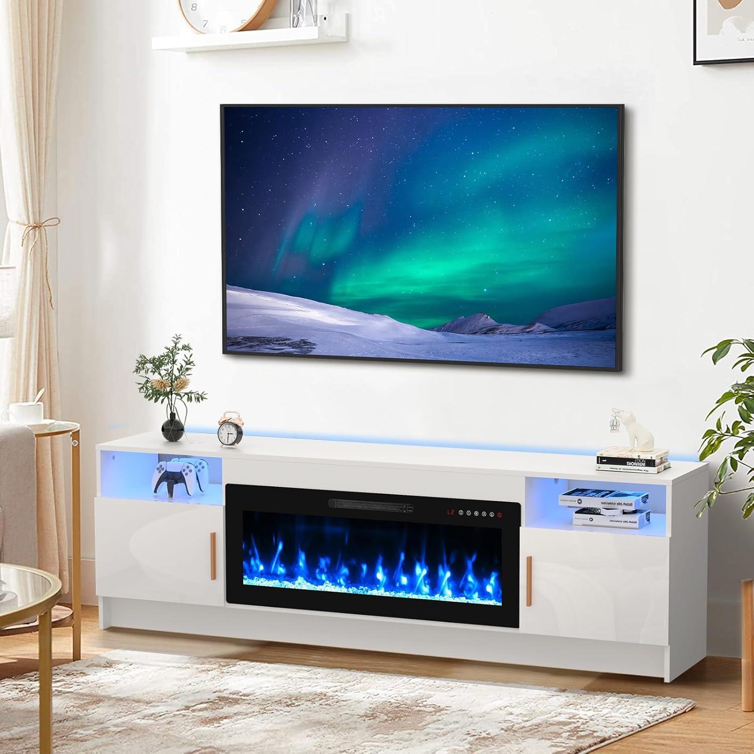Our Take on the BREEZEHEAT Fireplace TV Stand: Stylish Warmth & Storage
