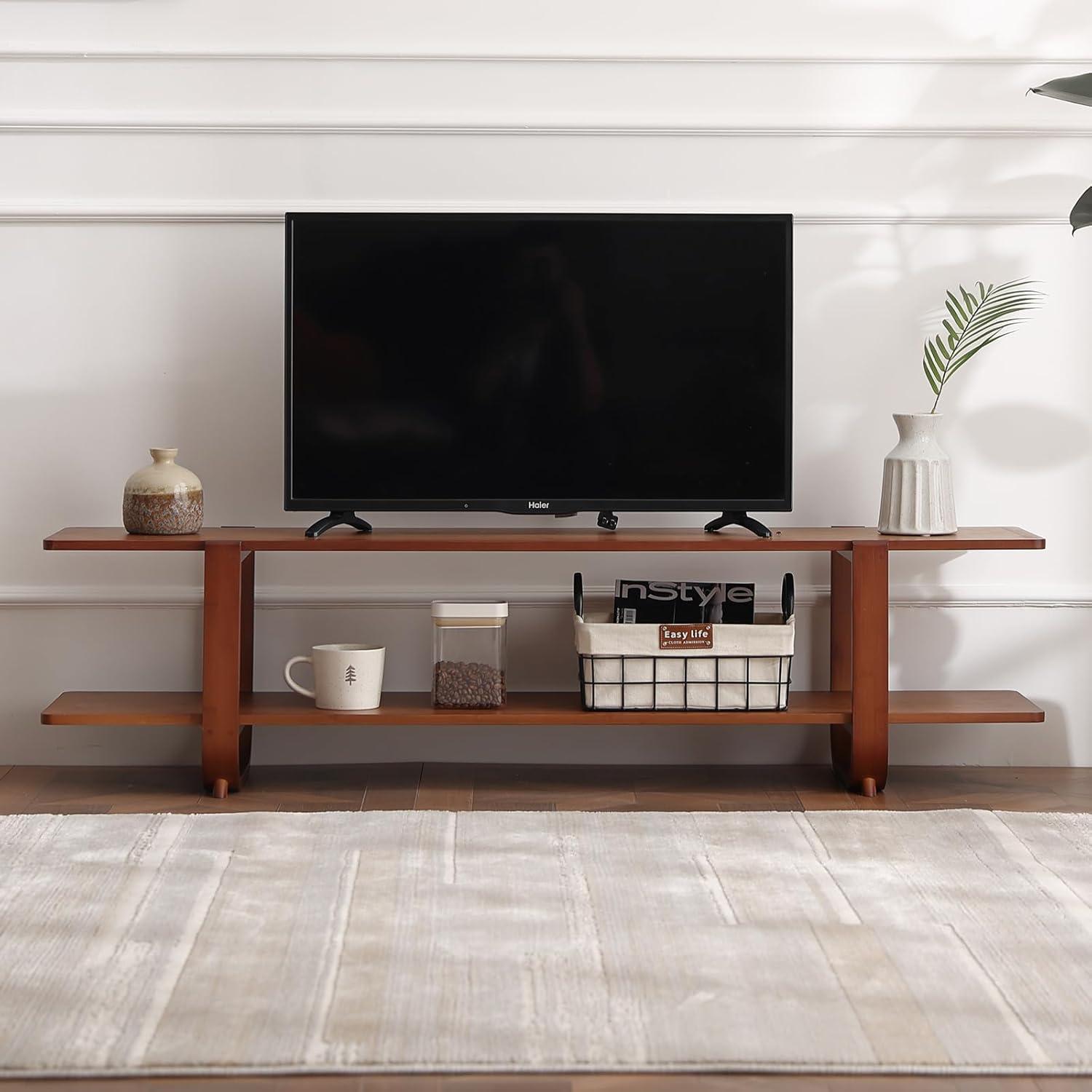 Our Take on the Welnow Bamboo TV Stand: Stylish, Sturdy, & Simple