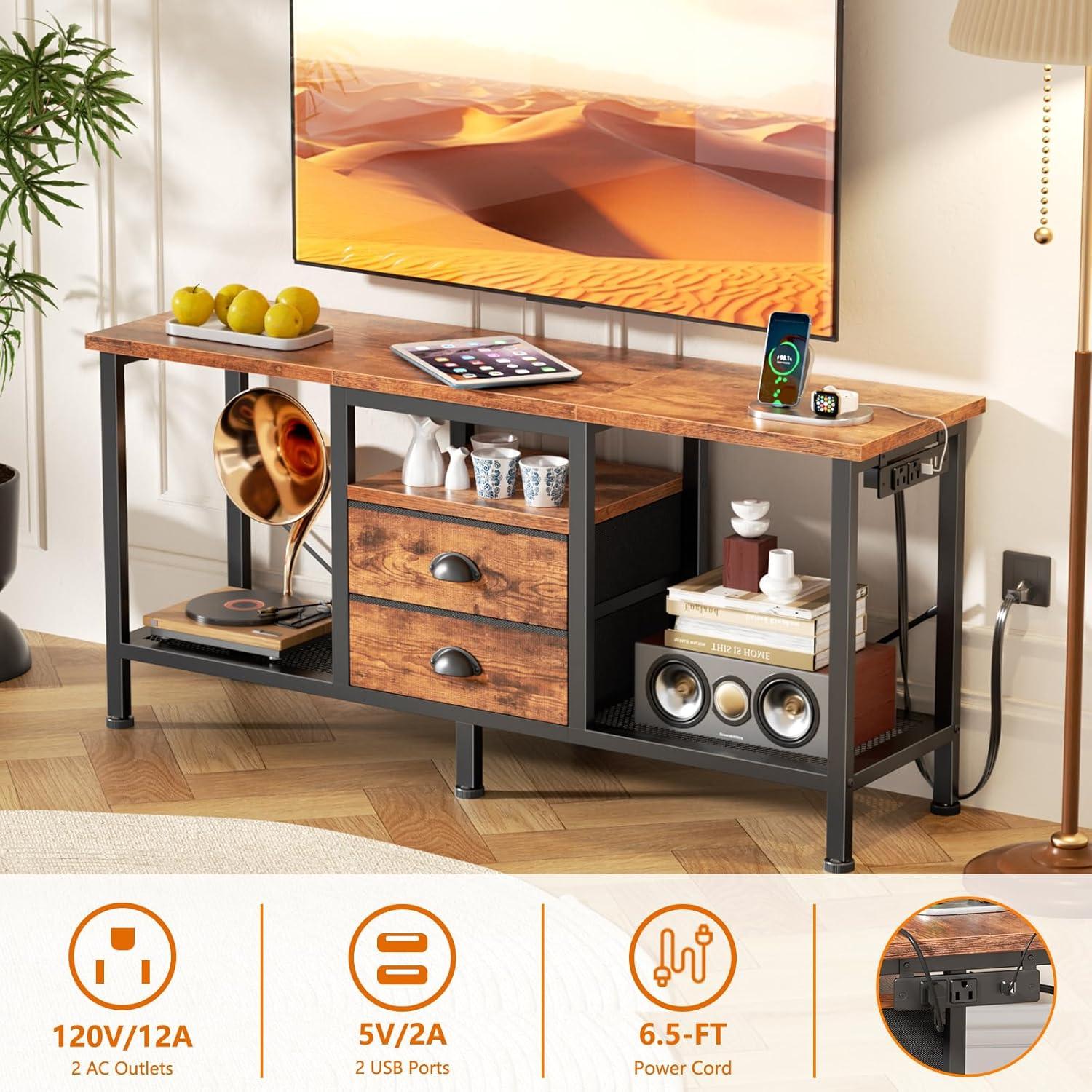 How We Loved the Furologee TV Stand's Style and Storage