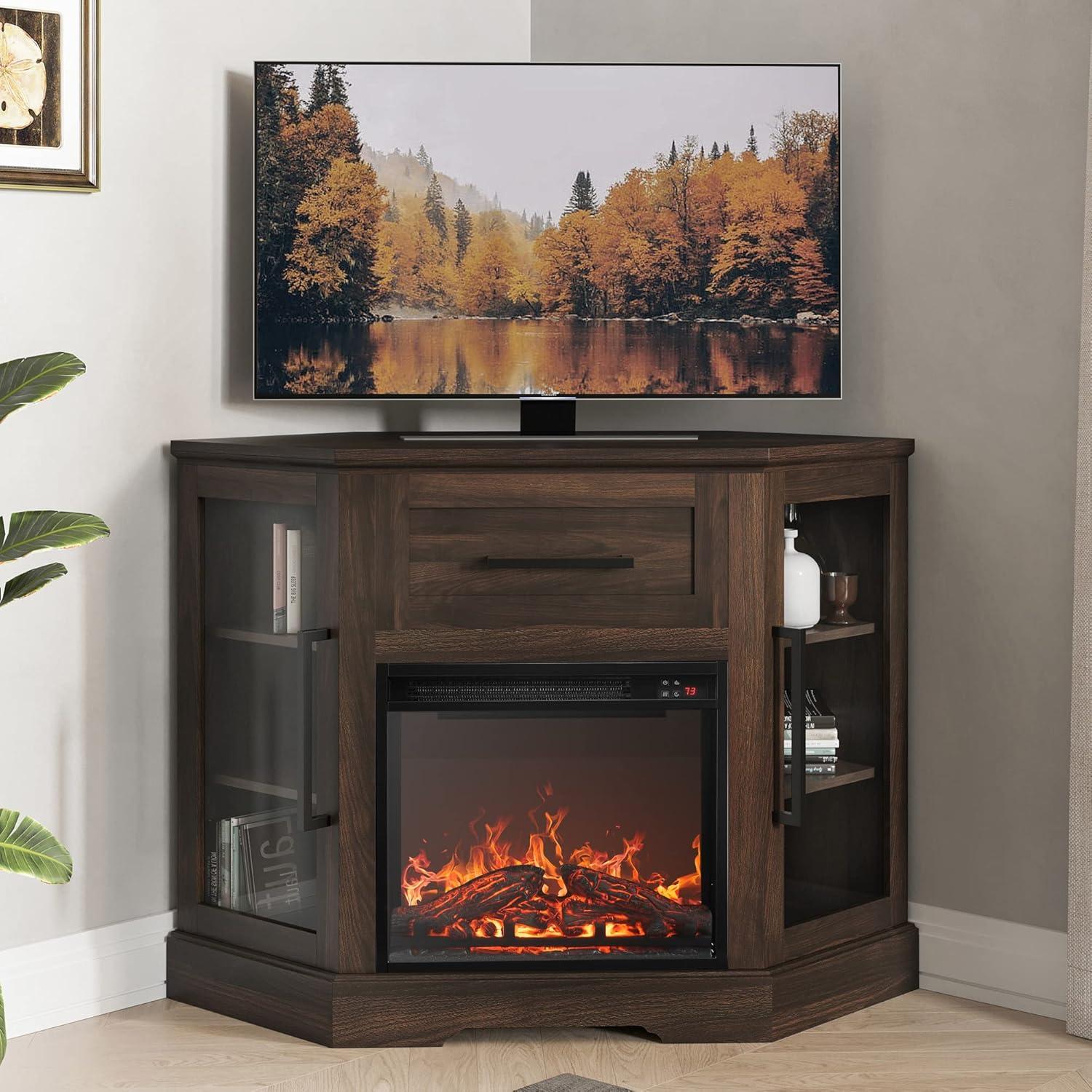 Cozy Corner TV Stand Review: Style, Storage & Fireplace Warmth