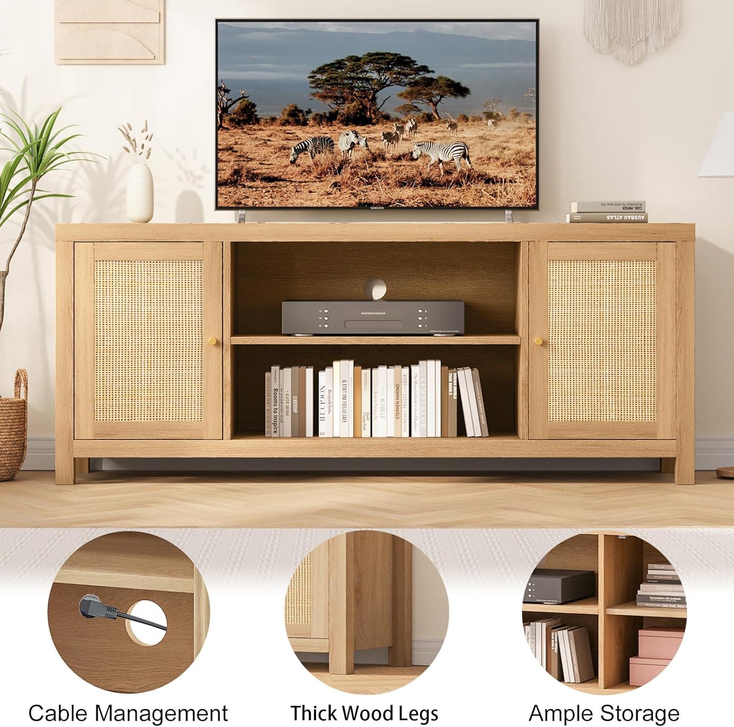 Our Take ⁢on the Boho Rattan TV Stand: Stylish & Sturdy Storage