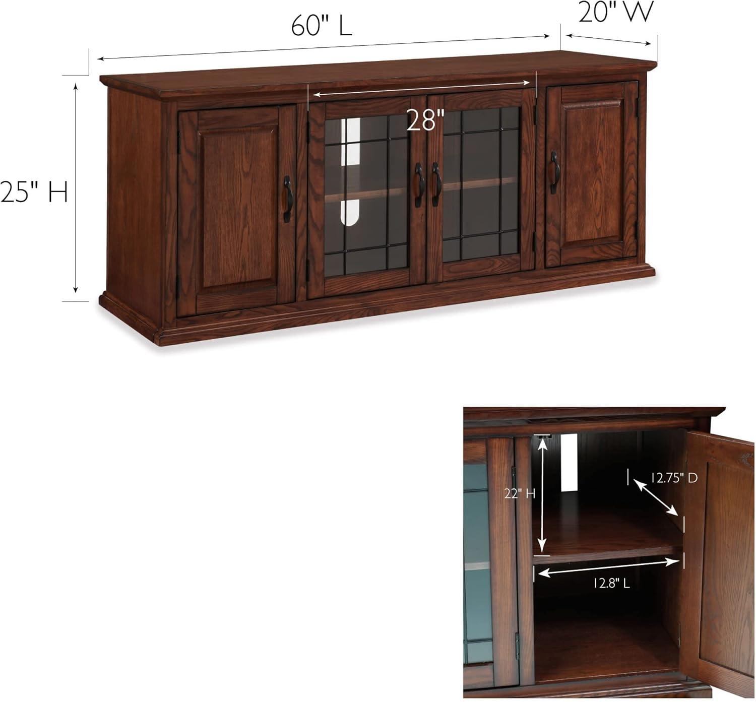 Our Take on the Leick Home Burnished Oak TV Stand for ⁤65