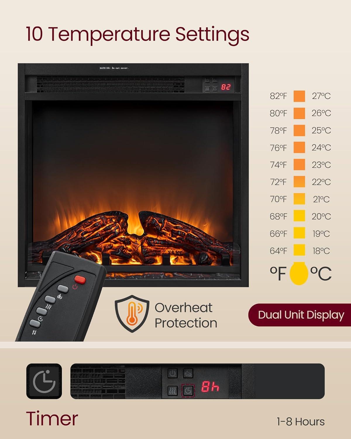 Cozy Up Our Living Room with VASAGLE's Rustic Fireplace TV‌ Stand