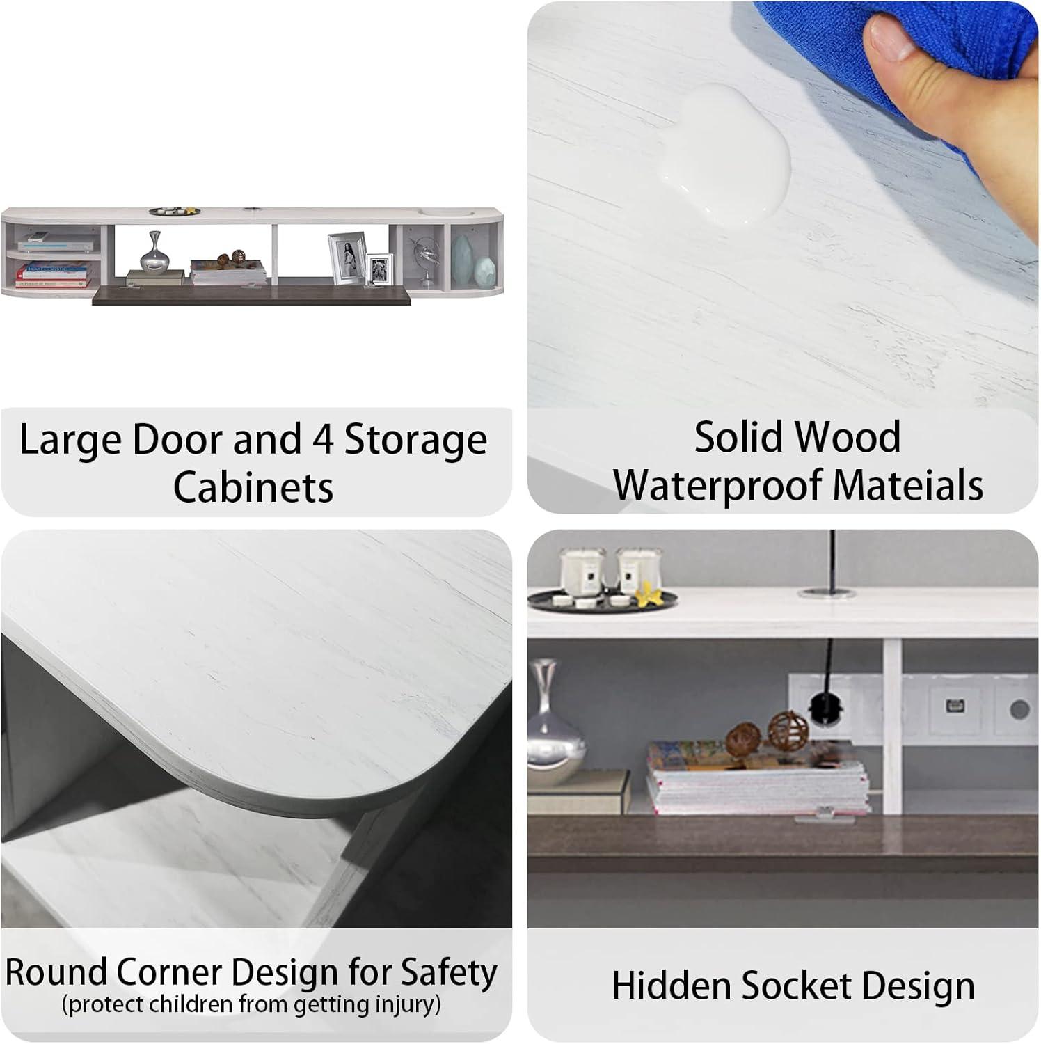 How⁣ we Transformed Our space with Pmnianhua's Floating TV Console