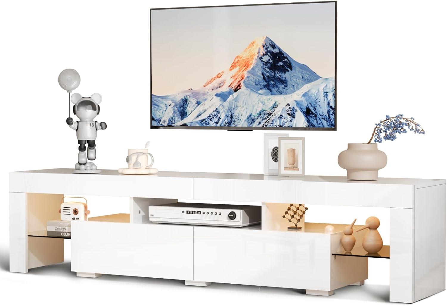 Our Honest Take on the VINGLI 67'' LED TV Stand with Storage & Lights