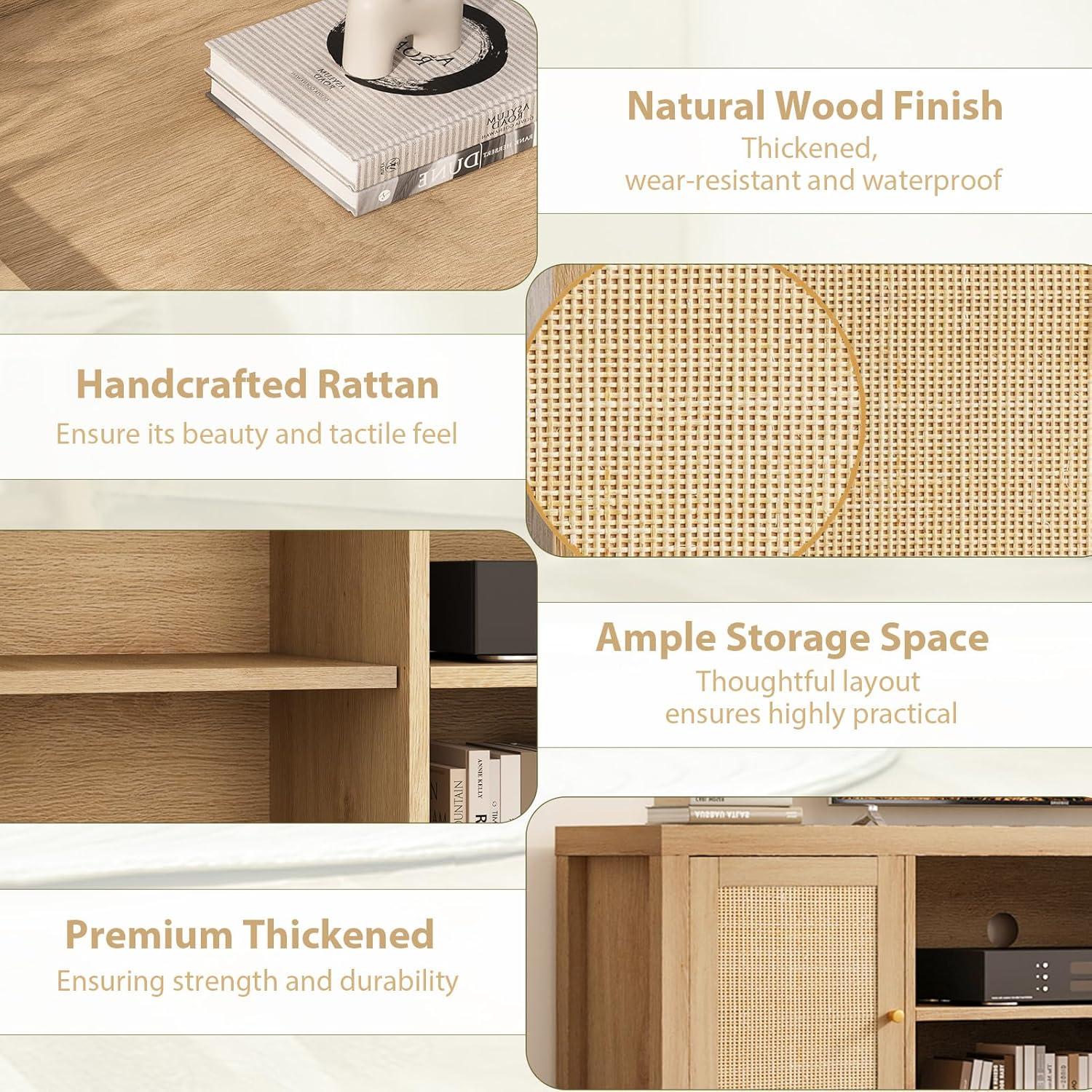 Our Take ⁣on the Boho Rattan TV Stand: Stylish, Sturdy & Spacious