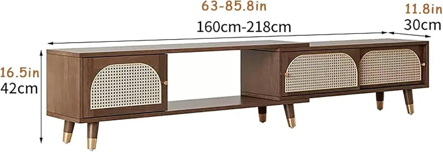 Our Take on the JIAOCKJIAO Retractable ⁢Rattan ⁣TV Stand's Stylish Versatility