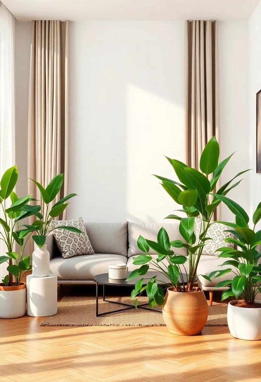 Establish seasonal changes: Rotate your plants seasonally‌ to‍ refresh your living room's vibe and keep ⁣the lush aesthetic engaging throughout the year