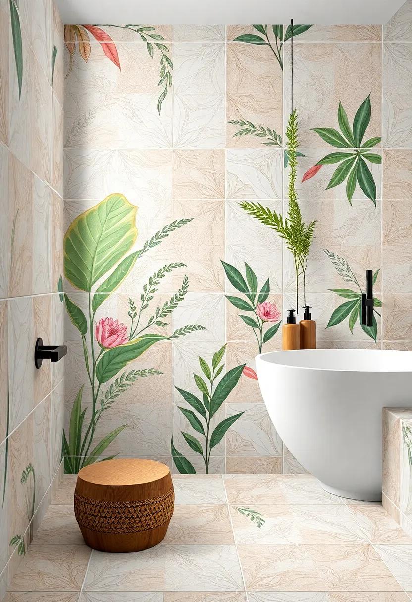 Nature Motifs: Connect with nature using⁤ tiles that feature botanical prints ⁣and earthy‌ tones, inviting a sense ‍of⁢ calm and serenity into your​ space