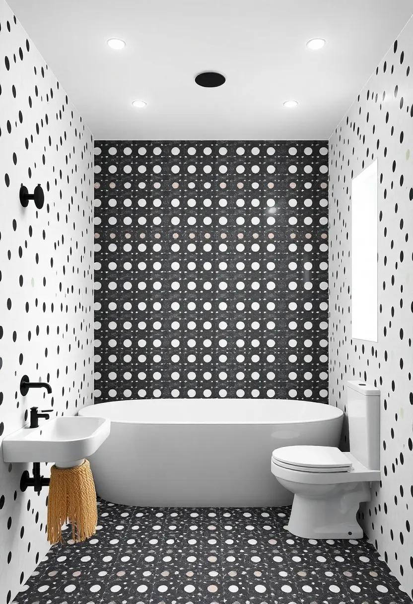 Playful Polka Dots: ‌Add⁤ a whimsical touch ‍to⁢ your bathroom⁢ with playful⁤ polka dot tiles,perfect for creating a fun and inviting atmosphere