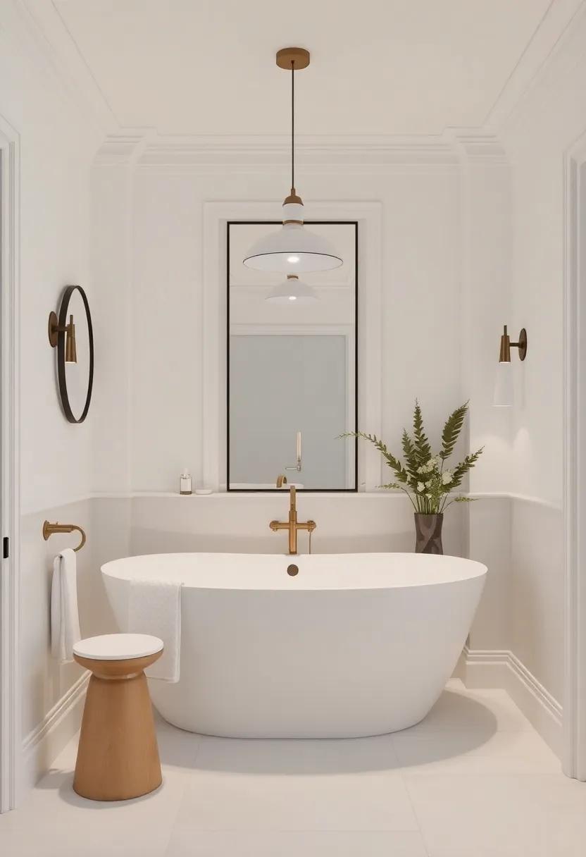 Sophisticated Lighting Choices for a Classically Inspired Bathroom