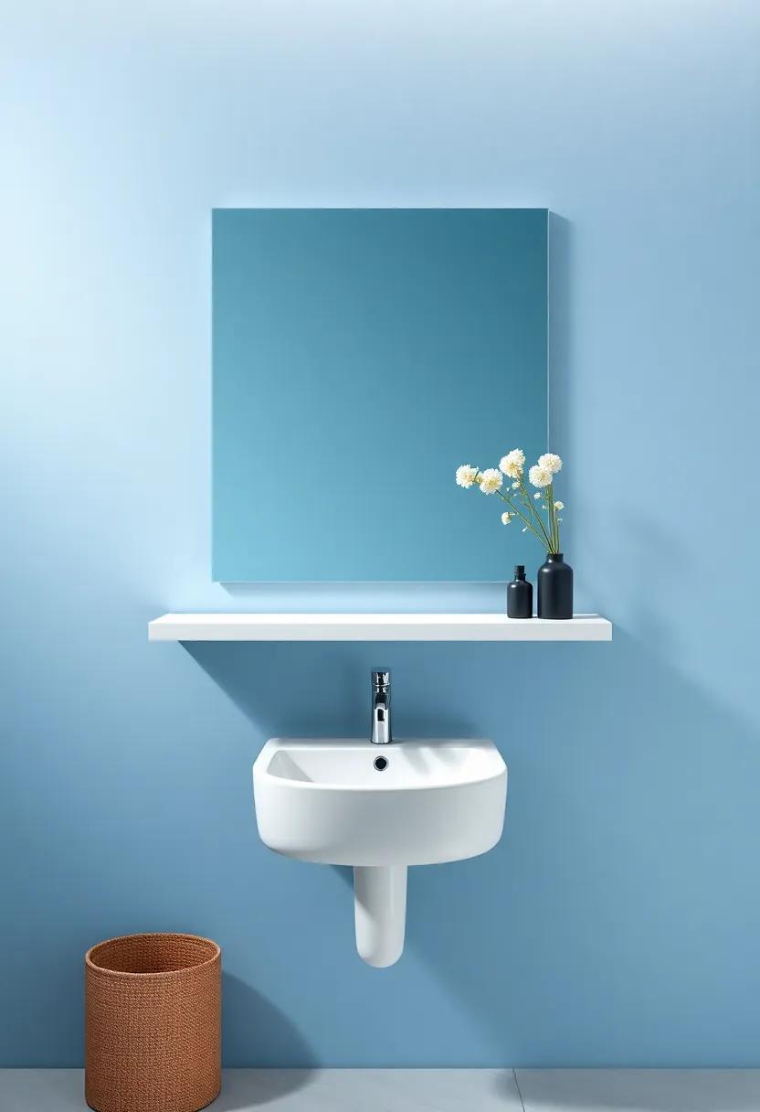 Floating⁢ Vanity Shelf: Combine style and​ function with ⁣a⁢ floating shelf that serves​ as the⁢ perfect companion to your bathroom sink⁢ area