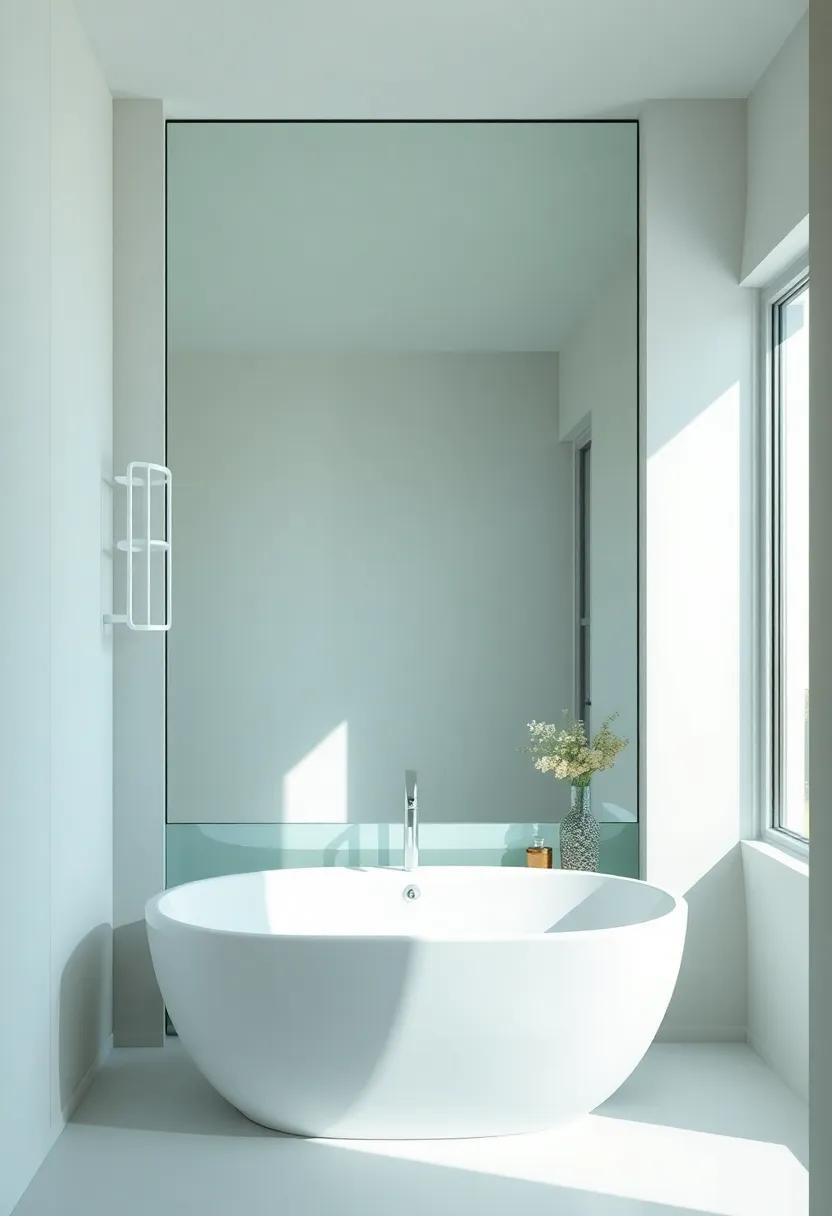 Creating Depth: Large mirrors That Transform Small Bathrooms