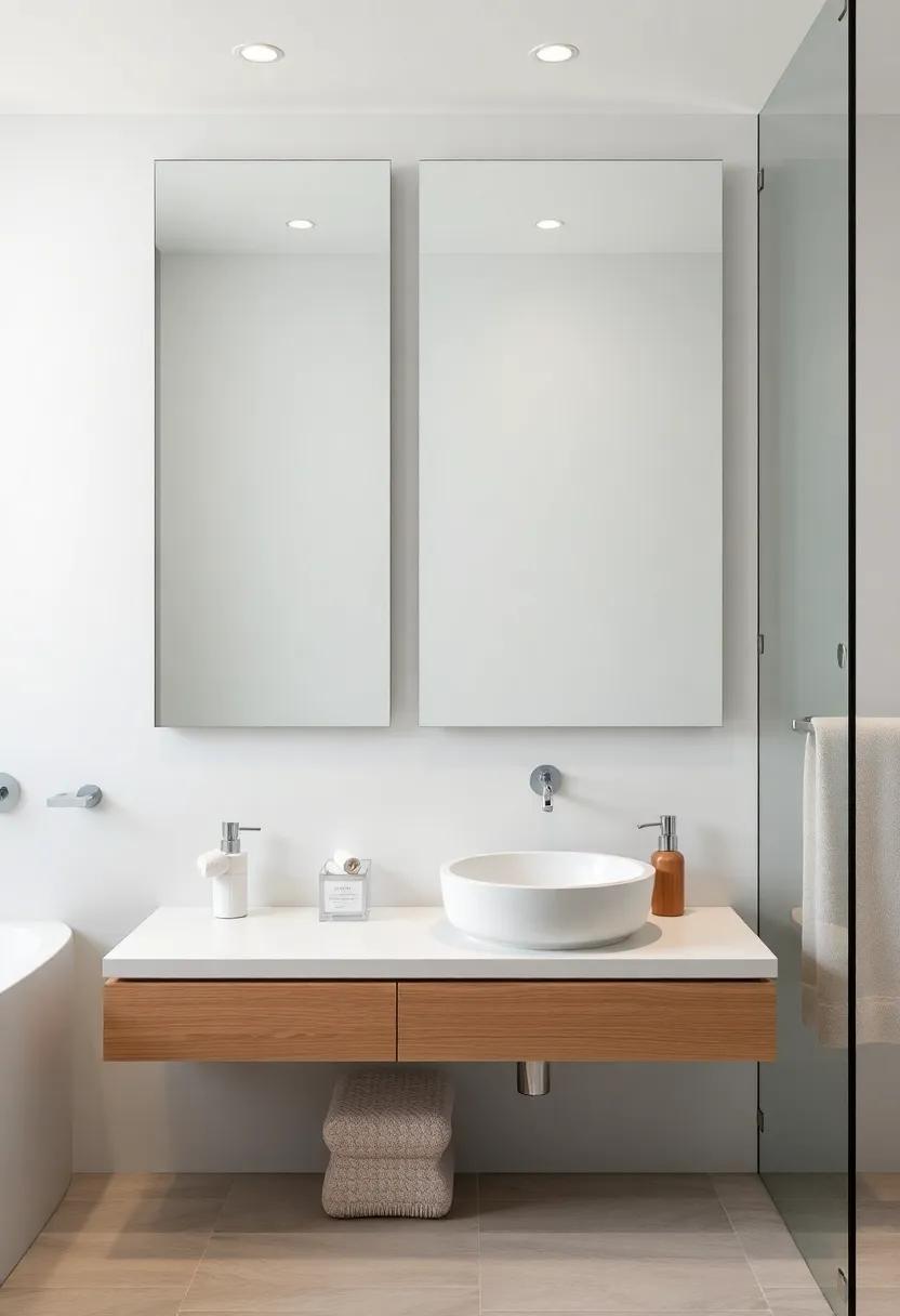 Functional Aesthetics: Mirrors with Built-in Storage Solutions