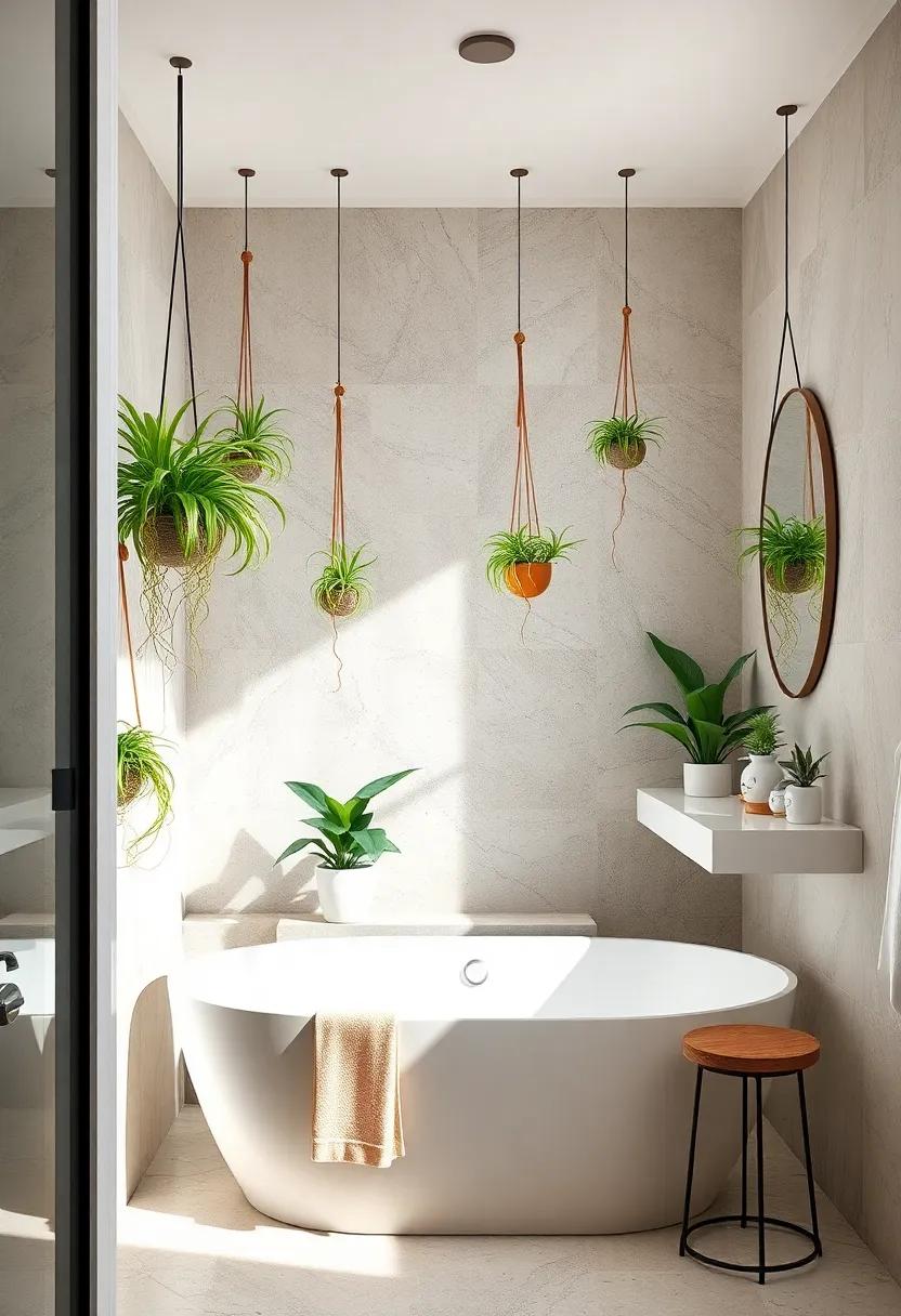 incorporate Air Plants: Hang tillandsia or air plants in decorative holders, requiring minimal care while offering a free-spirited vibe