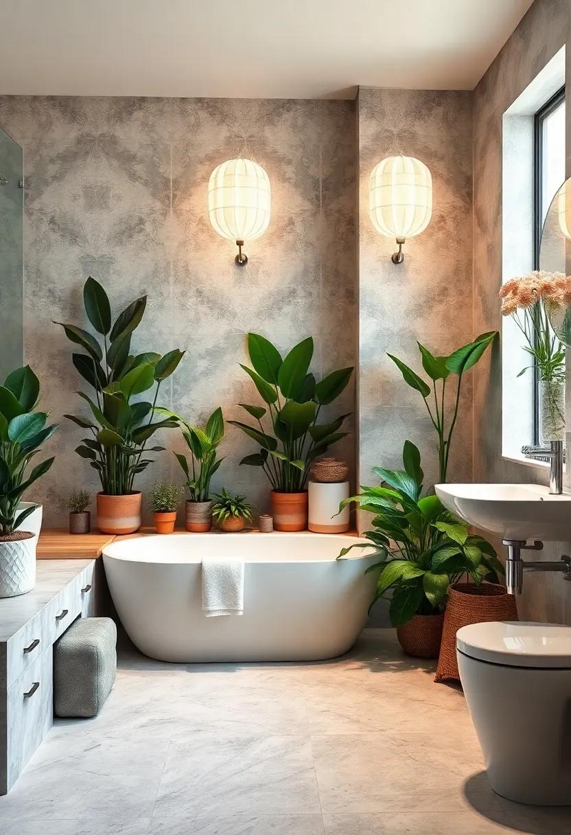 Pick the Right Lighting: Enhance your plant setup with strategically placed soft lighting to highlight their beauty and create a soothing ambiance