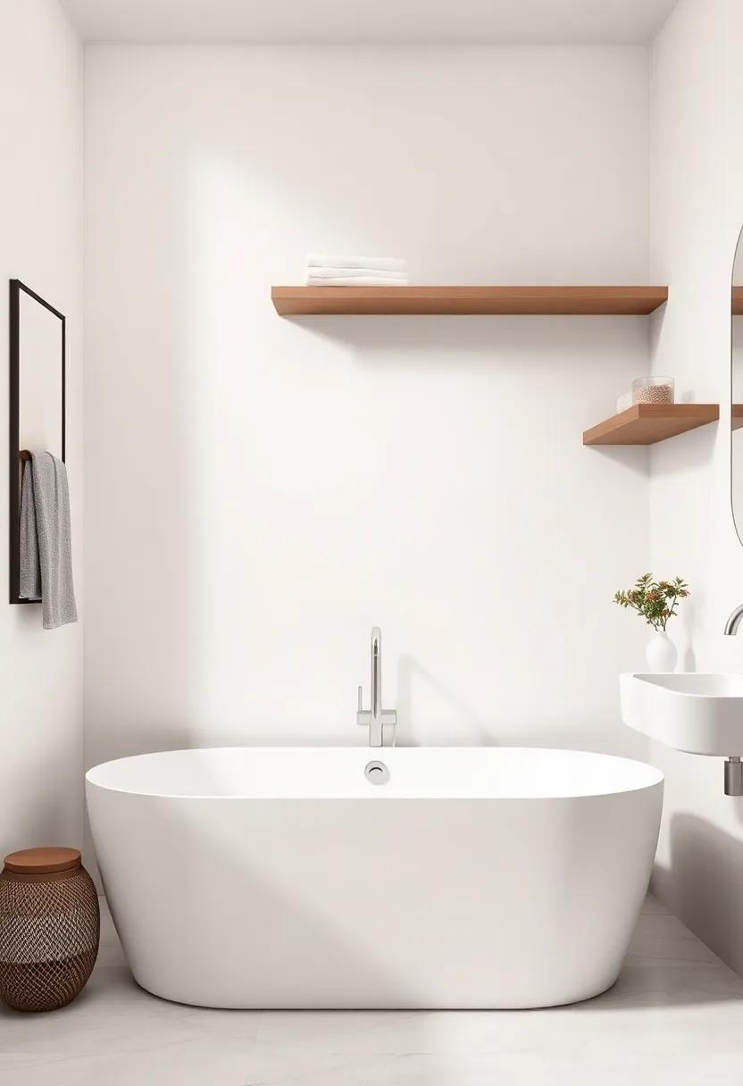 Textures of⁤ Tranquility:‌ Exploring Soft vs. Sleek Materials in the bathroom