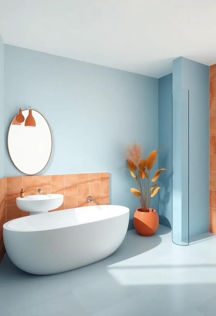 Creating a Calming Atmosphere‍ with soft⁤ Blue ​and terracotta Accents