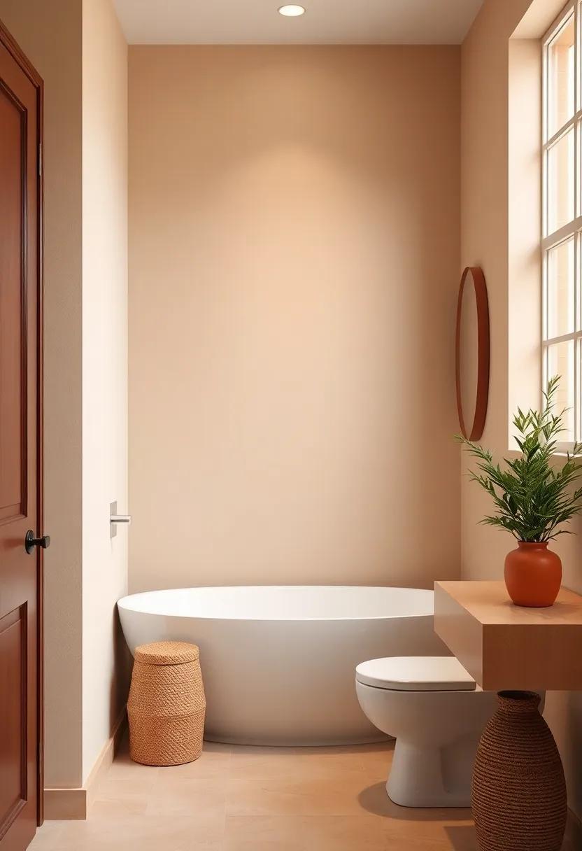 Soothing beige ​Walls⁢ Accented by Classic ⁣Terracotta‍ Tones