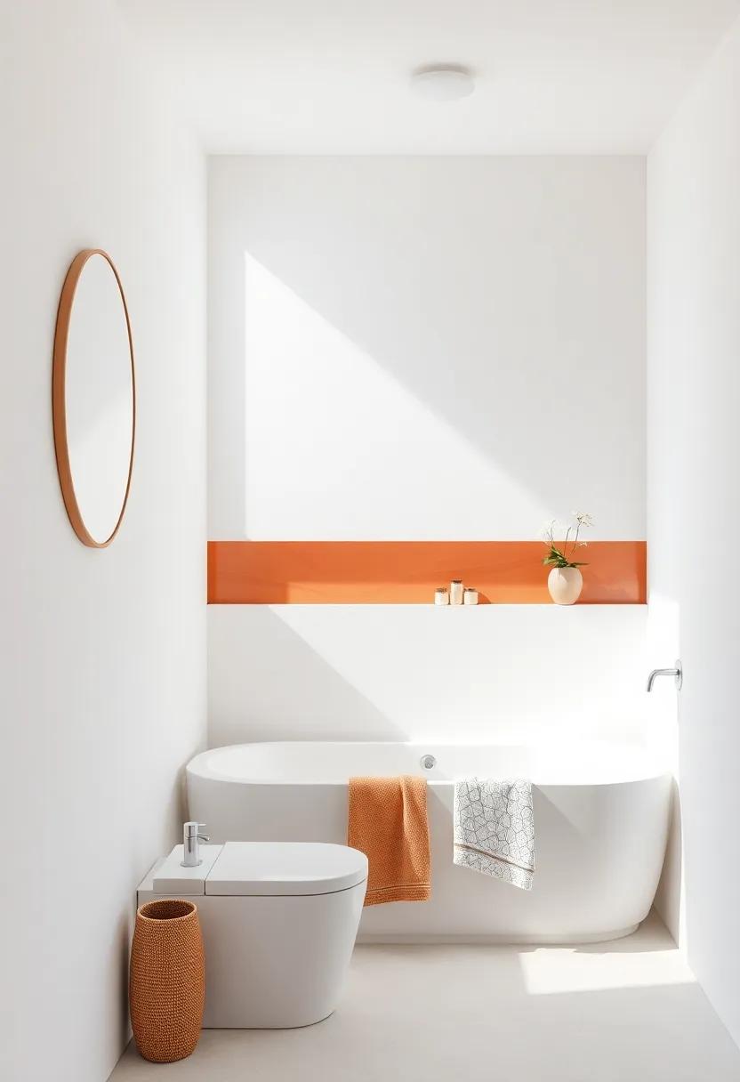 Radiant⁤ White Walls Infused with Warm Terracotta Features