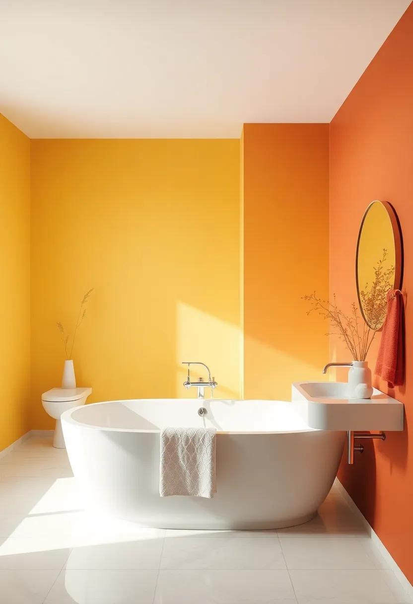 Elegant Cream Walls‍ Combined‌ with Earthy Terracotta Highlights