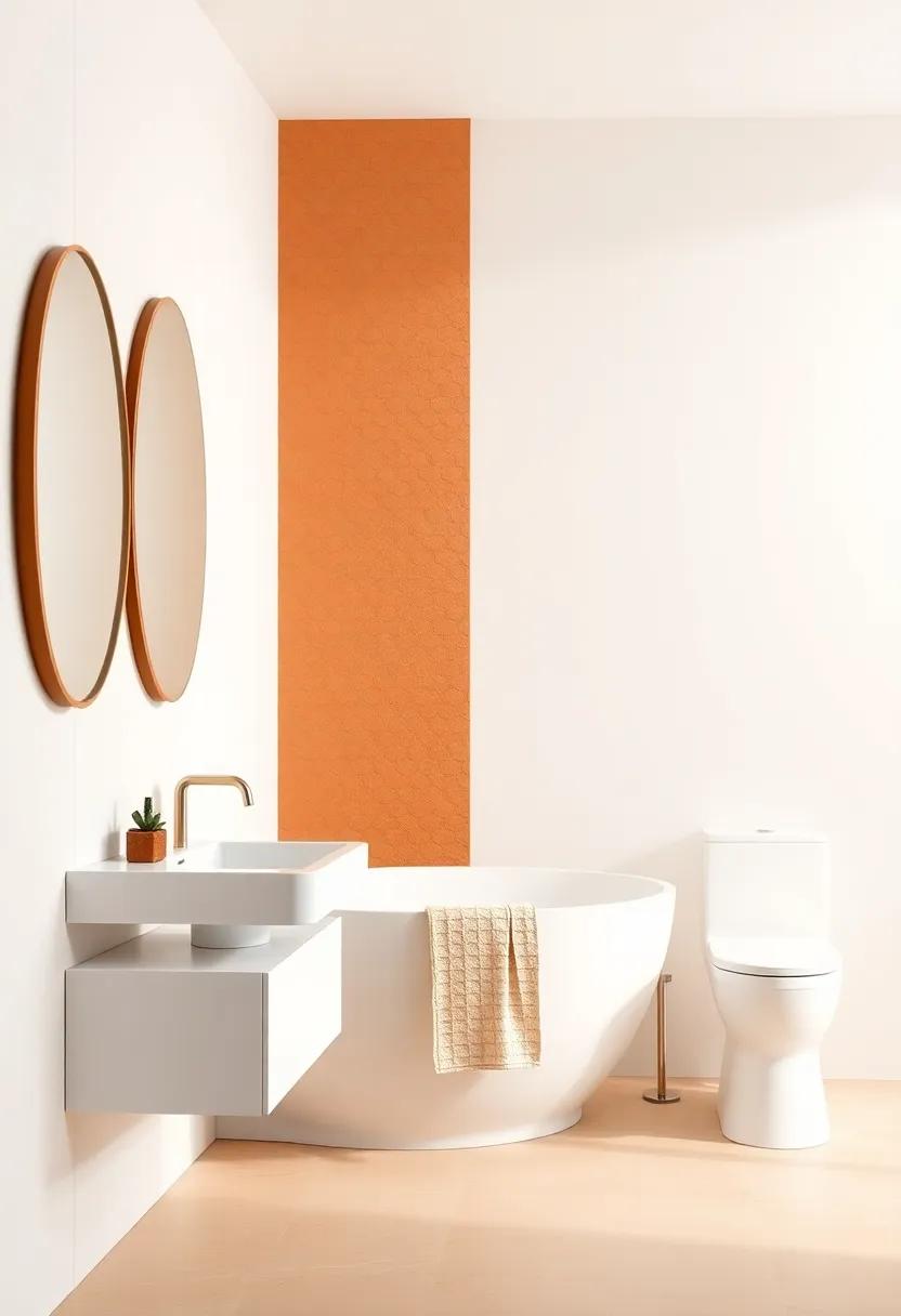 Chic⁤ Creamy Whites Infused with ⁤Textured Terracotta Elements