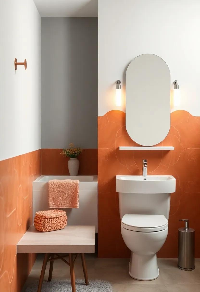 Crafting a Dreamy Space with ⁢Pale‍ Grey and Terracotta Fusion