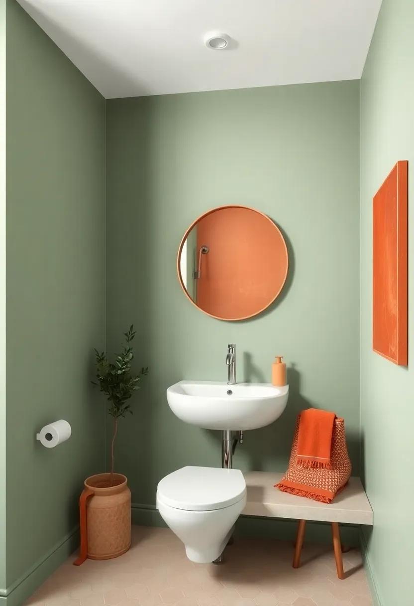 the ‌Harmonious Blend of ⁣Sage ‍Green Walls and Terracotta details