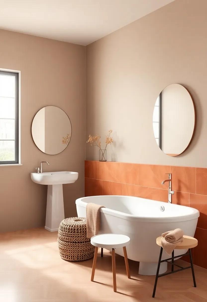 Serenity Achieved ‍Through ‌Warm Taupe​ and‌ Stunning Terracotta Contrasts